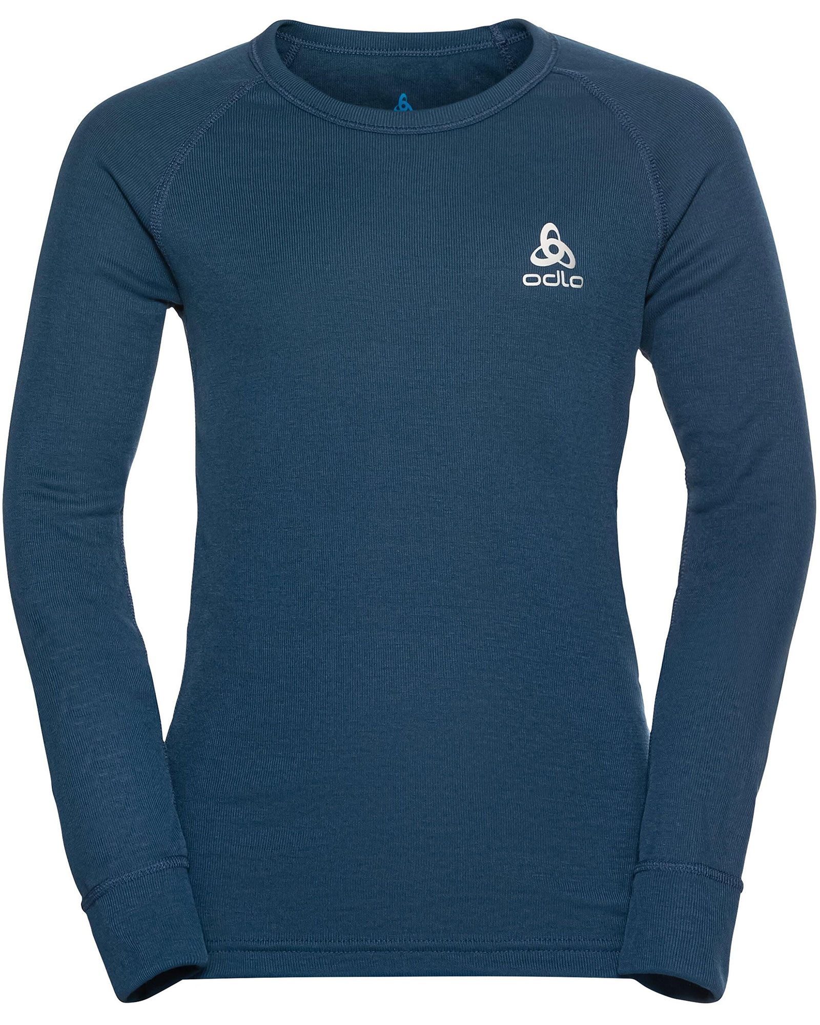Odlo Active Warm Eco BL Kids’ Long Sleeve Crew Neck - Blue Wing Teal 14 Years
