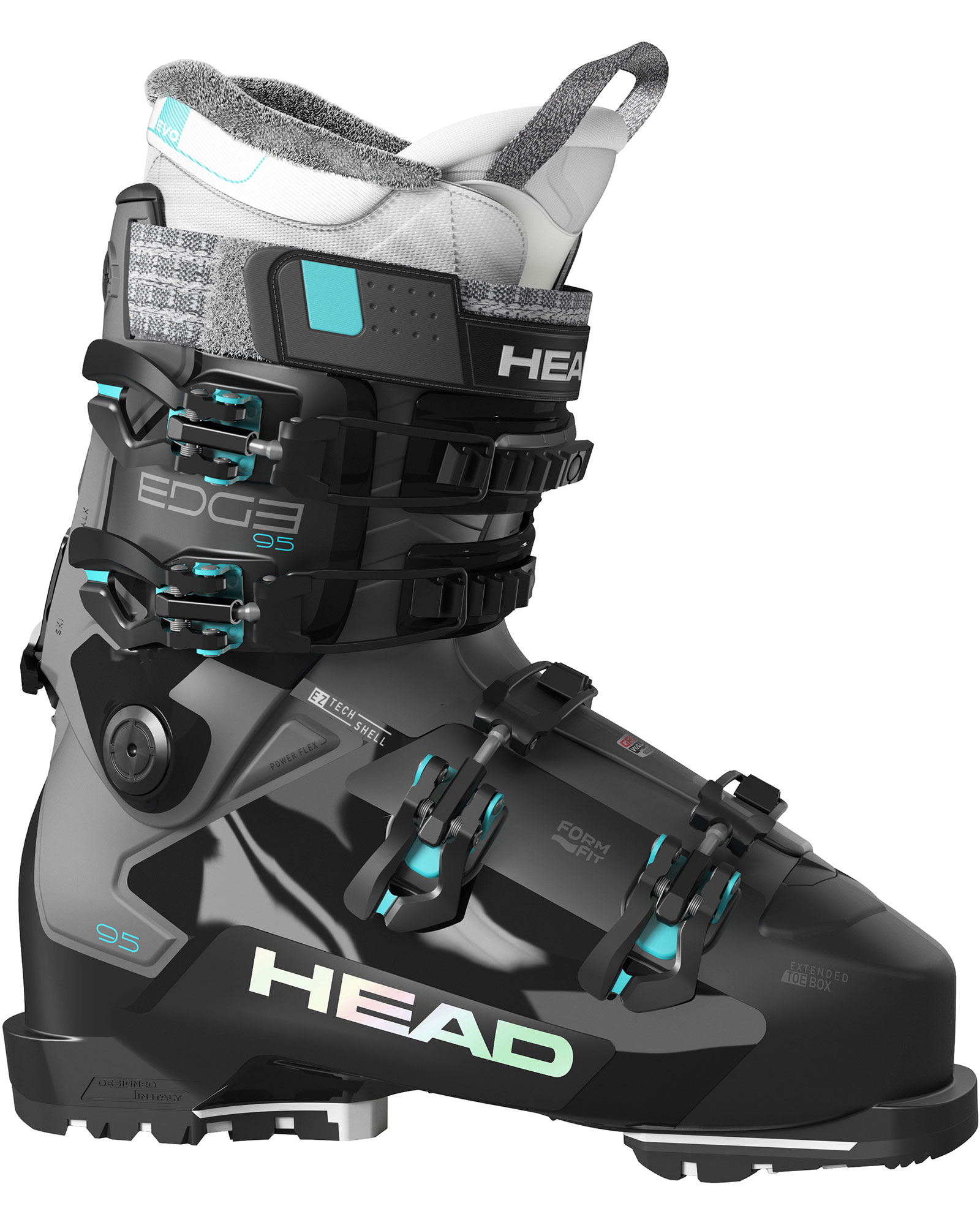 Head Edge 95 W HV GW Women’s Ski Boots 2024 - Black/Turquoise MP 26.5