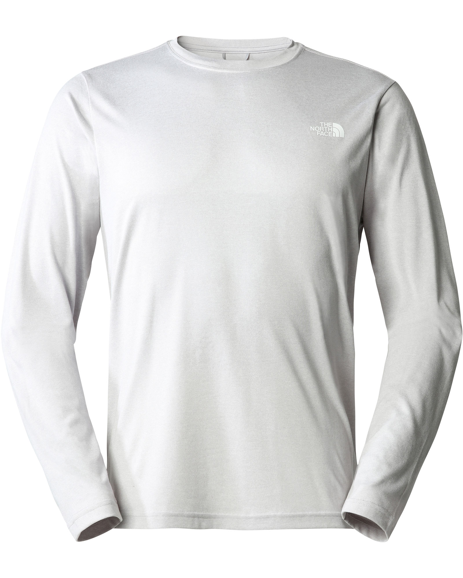 The North Face Men’s Reaxion Amp Long Sleeved Crew T Shirt - TNF Light Grey Heather L