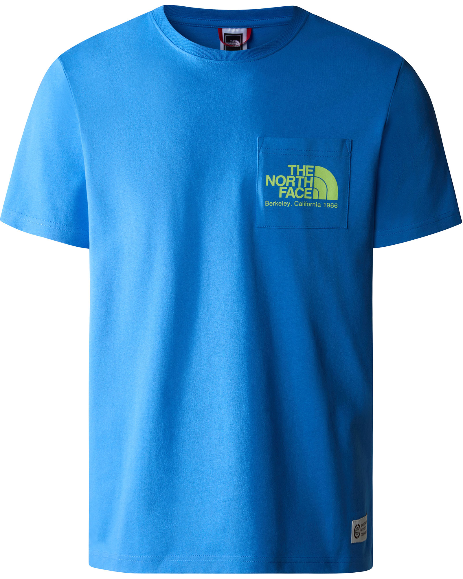 The North Face Men’s Berkeley California Pocket T Shirt - Super Sonic Blue L