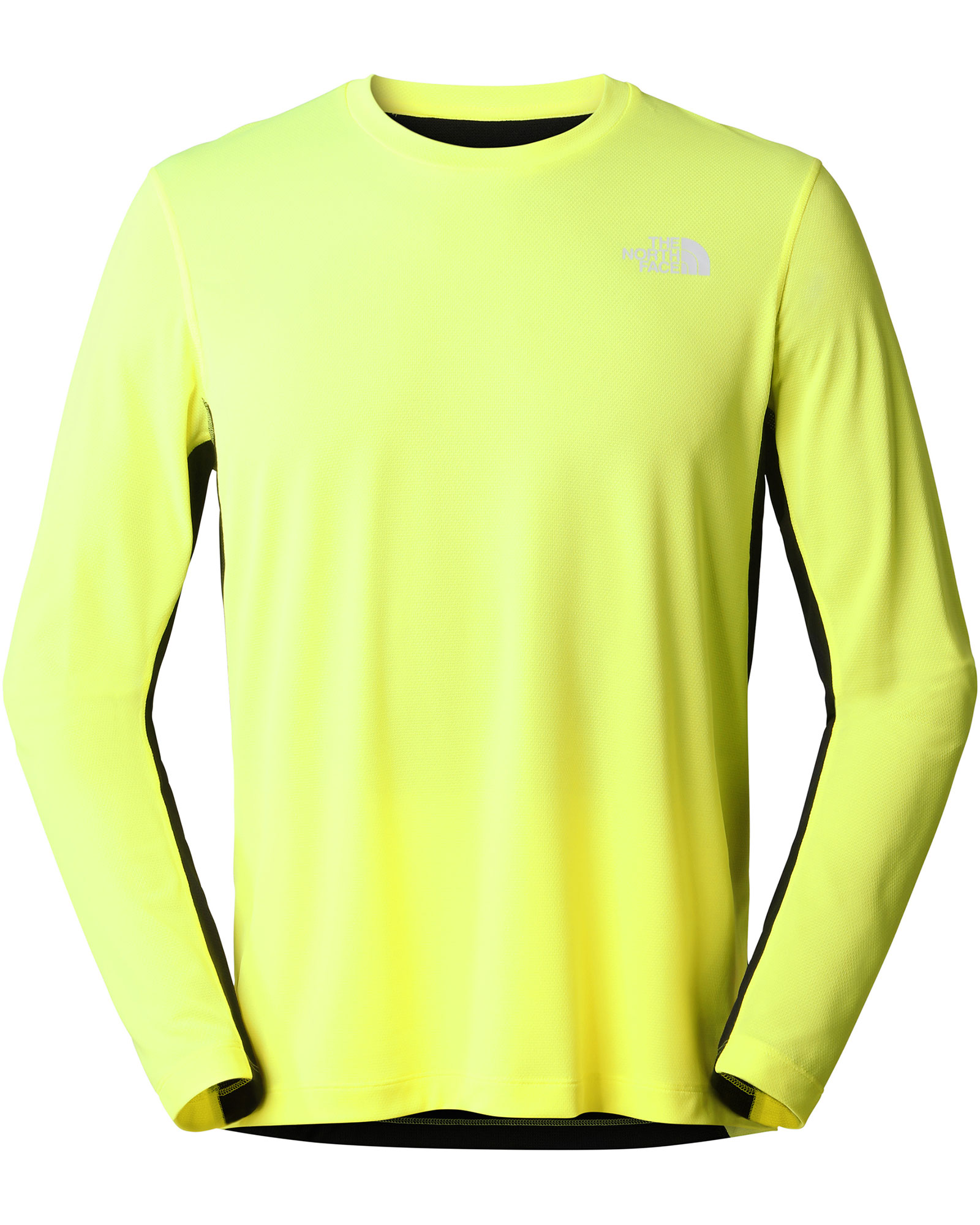 The North Face Men’s Lightbright Long Sleeved T Shirt - LED Yellow/TNF Black M