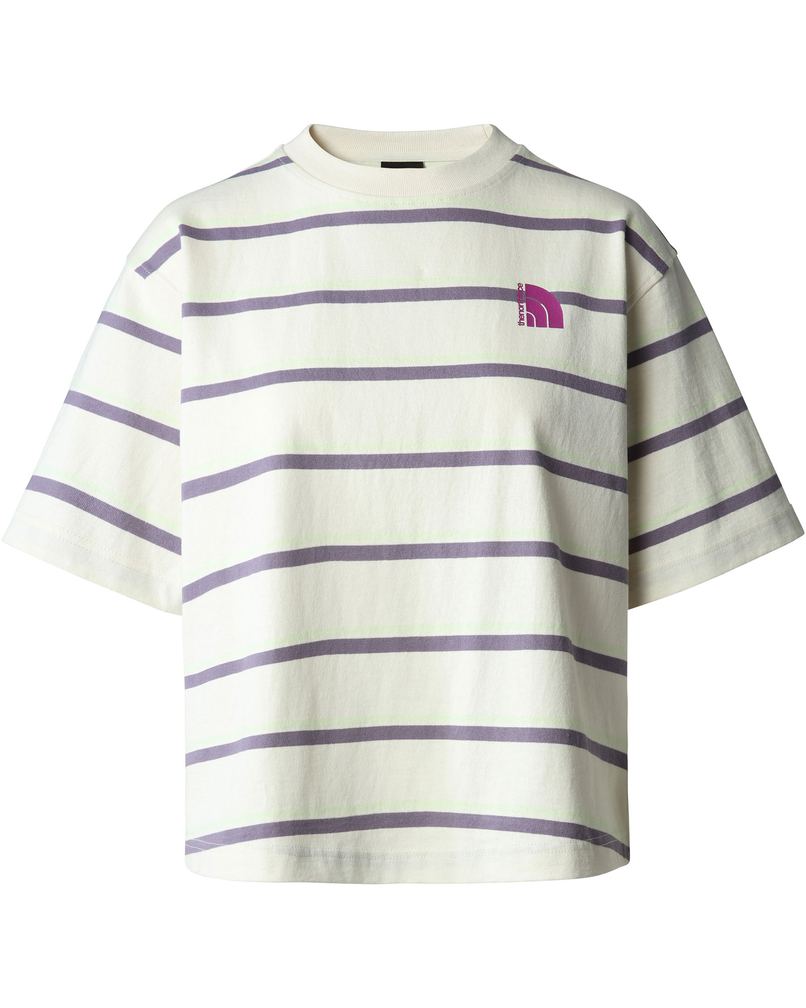 The North Face Women’s TNF Easy T Shirt - Gardenia White Stripe XL