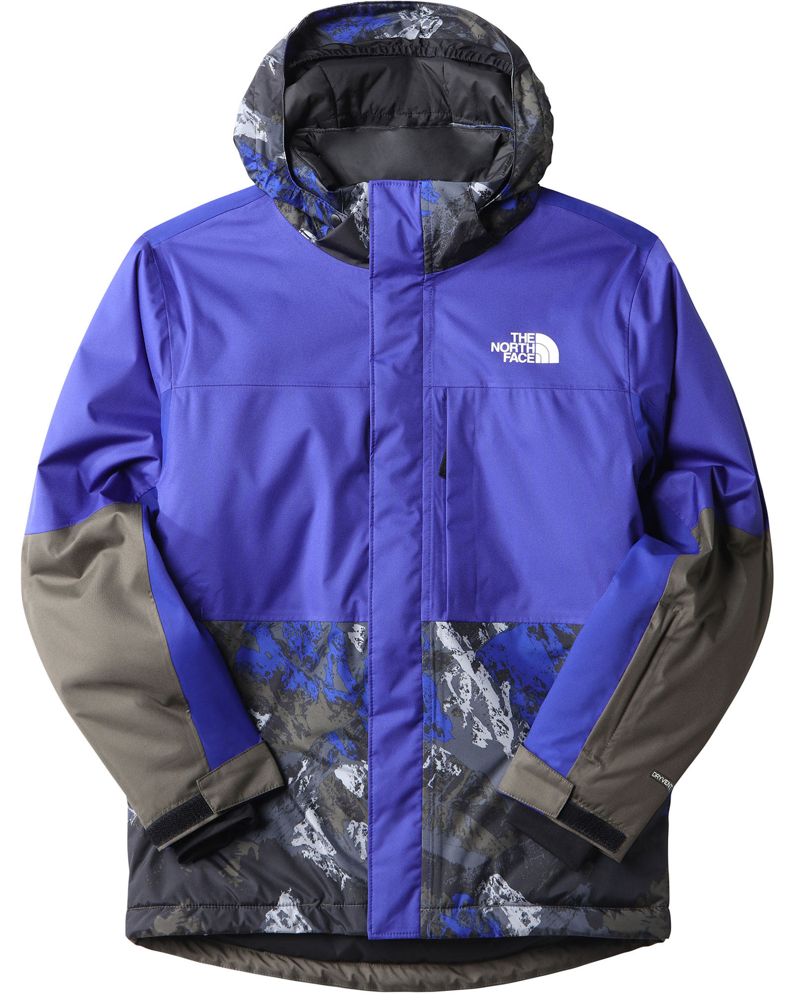 The North Face Boys Freedom Extreme Ins Jacket - TNF Black Mountaintop Print M
