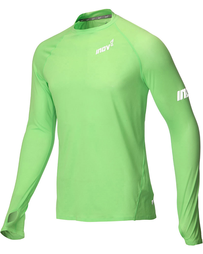 Inov 8 Base Men’s Long Sleeve Top - Bright Green XL