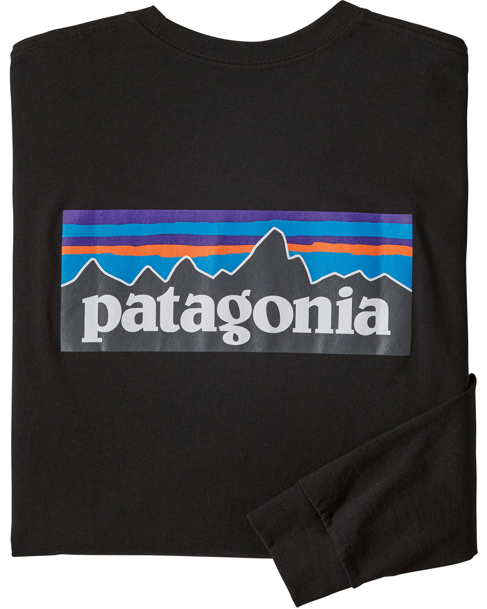 Patagonia P6 Logo Men’s Long Sleeve Responsibili Tee - black M