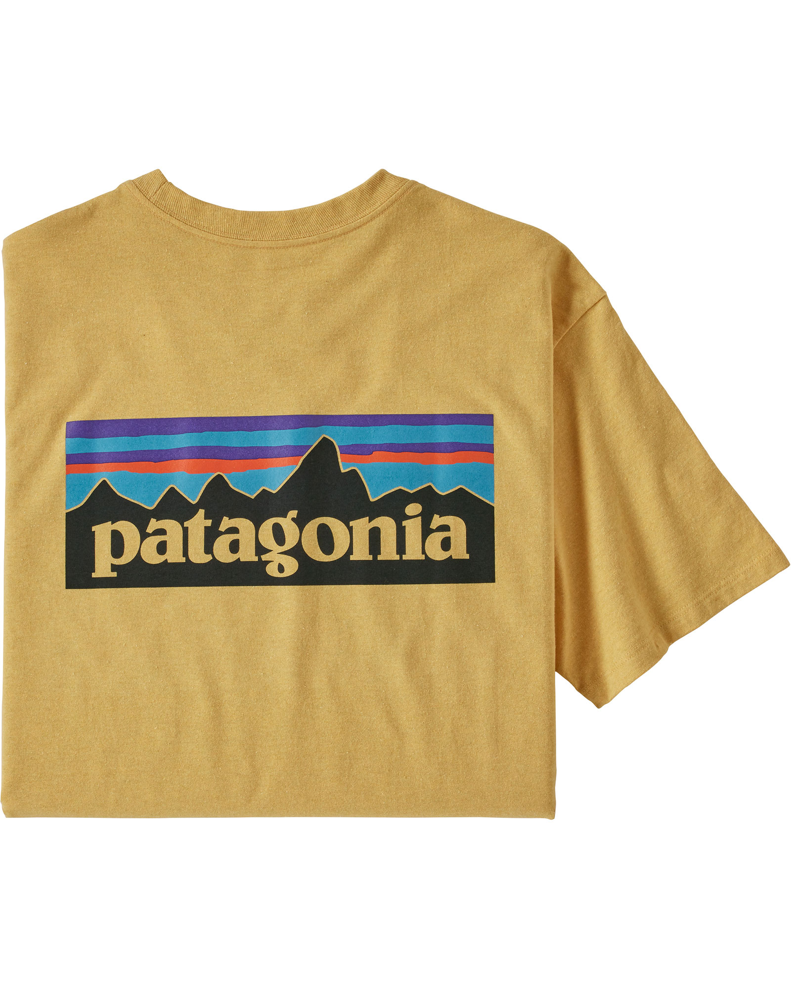 Patagonia P6 Logo Men’s Responsibili Tee - Surfboard Yellow L