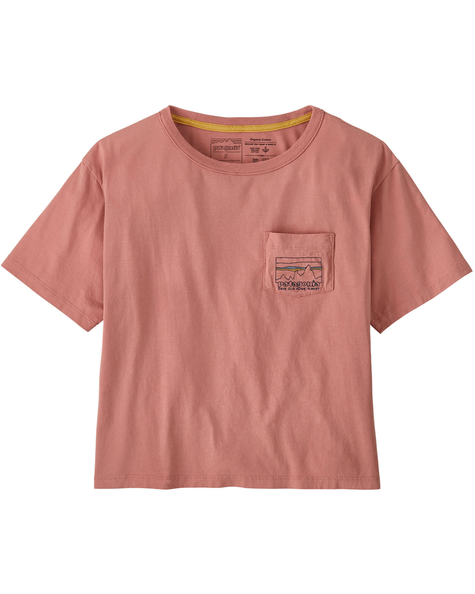 Patagonia Women’s 73 Skyline Easy Cut Pocket T Shirt - Sunfade Pink XS