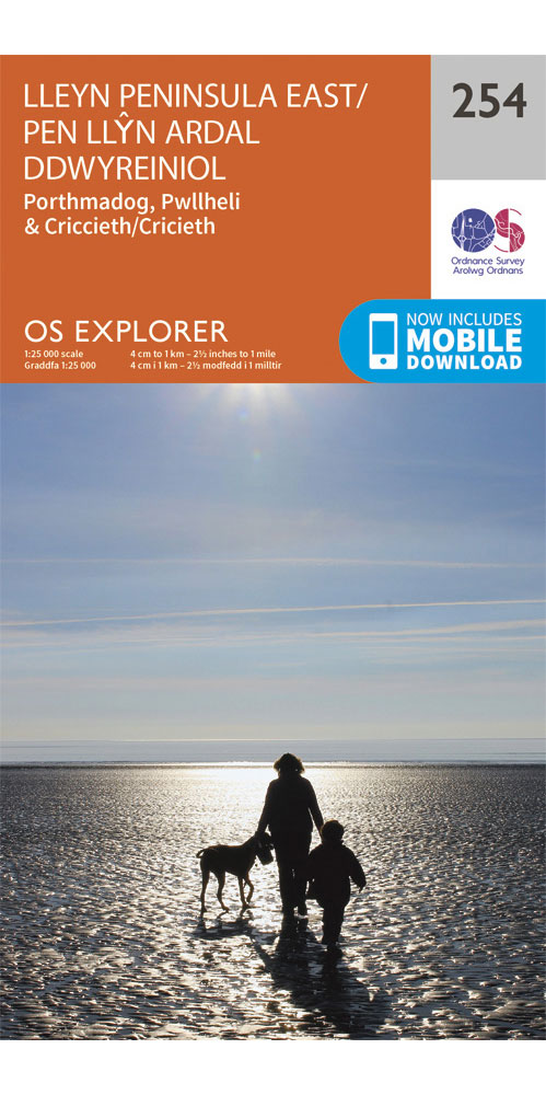 Ordnance Survey Lleyn Peninsula East   OS Explorer 254 Map