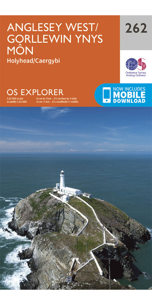 Ordnance Survey Anglesey West   OS Explorer 262 Map