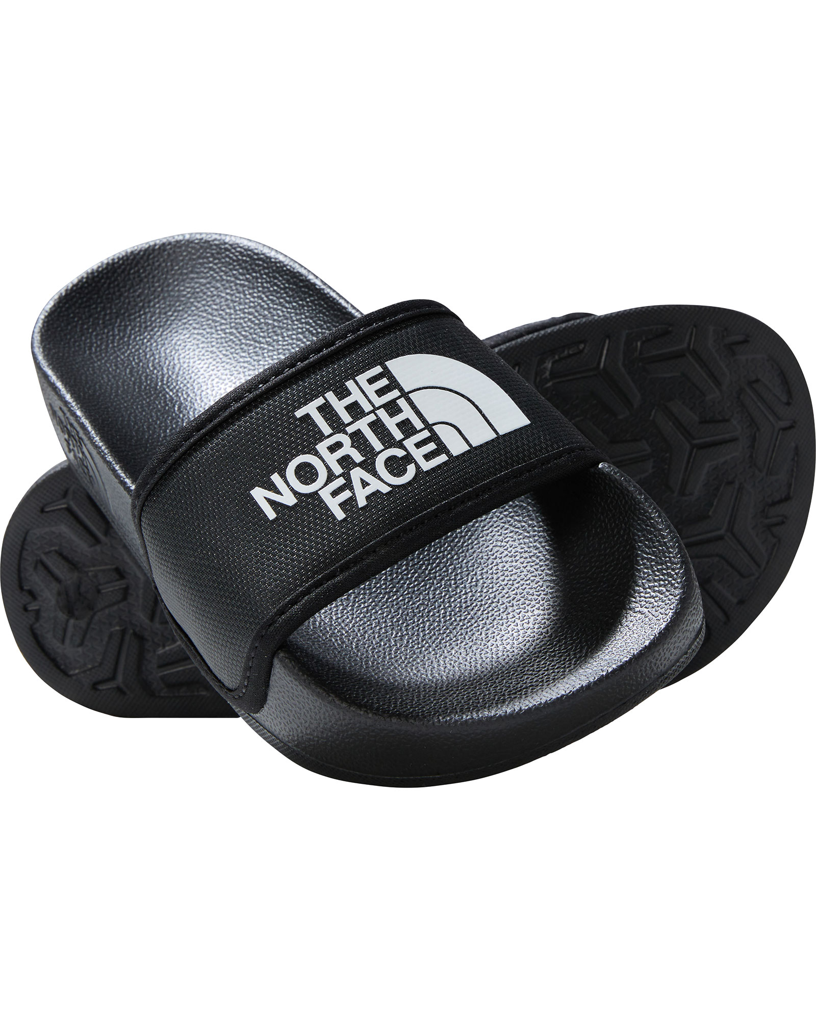 The North Face Youth Base Camp Slide III Kid’s Flip Flops - TNF Black/TNF Black UK 1