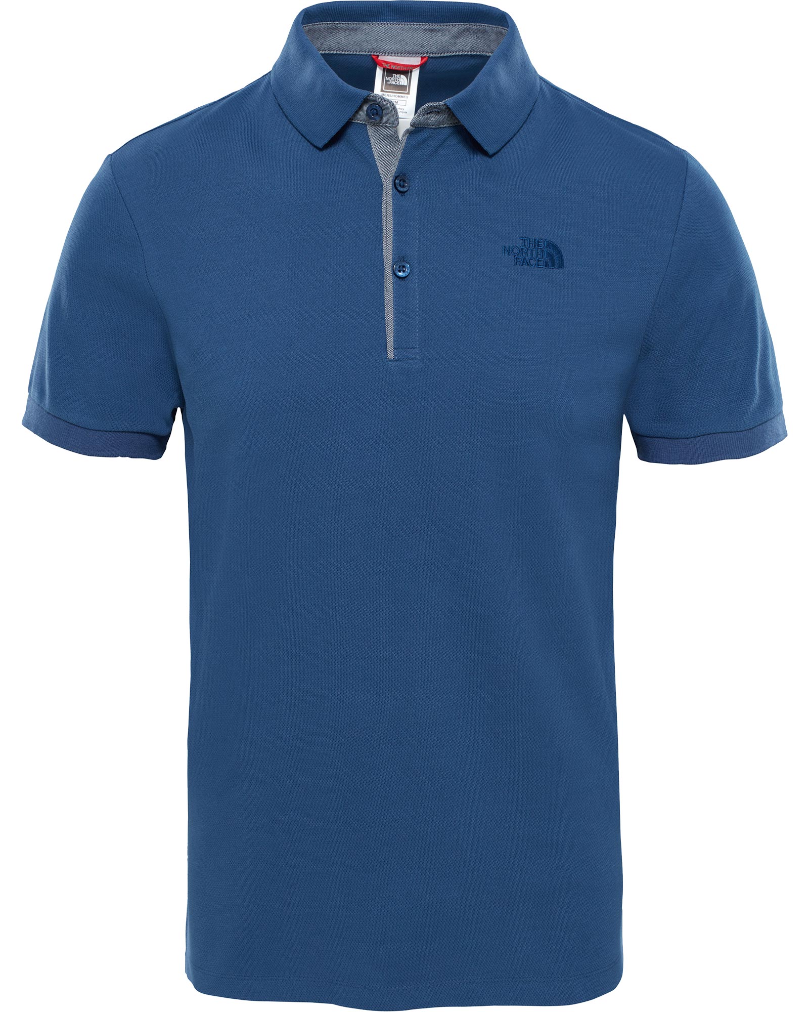 The North Face Premium Men’s Piquet Polo T Shirt - Shady Blue M