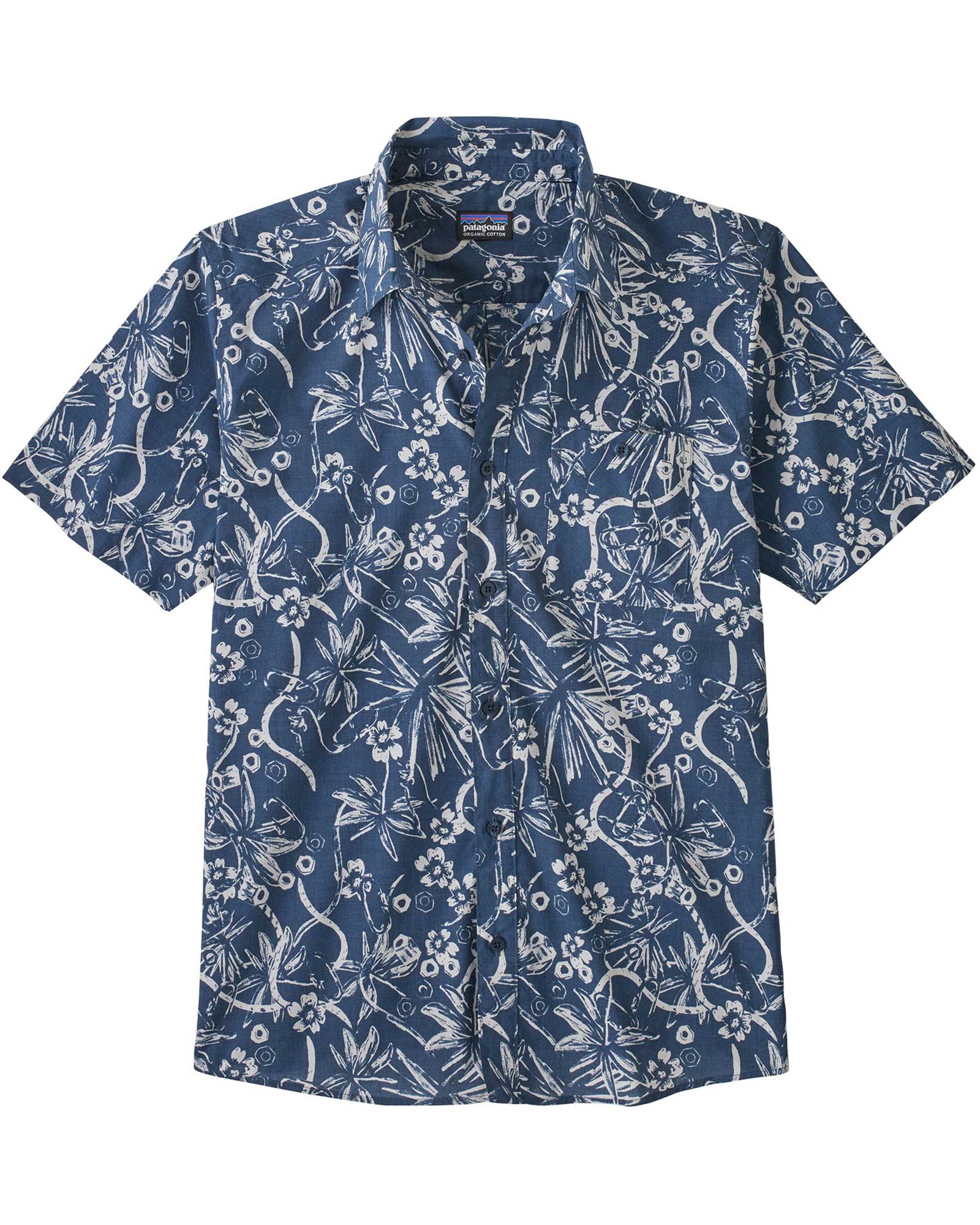 Patagonia Go To Men’s Shirt - Stone Blue/Dirt Bags S
