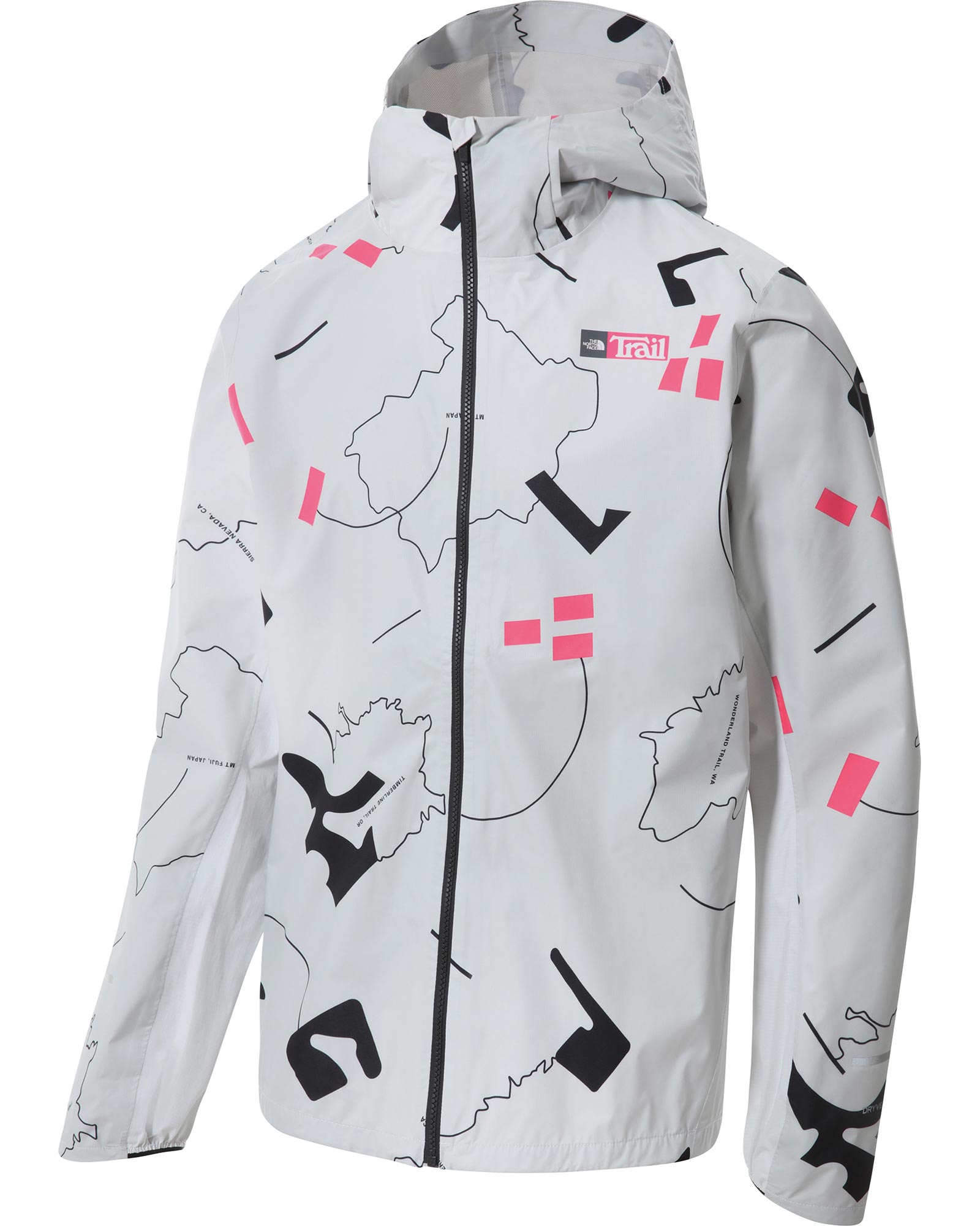 The North Face Print First Dawn Men’s Packable Jacket - TNF White Trail Print M