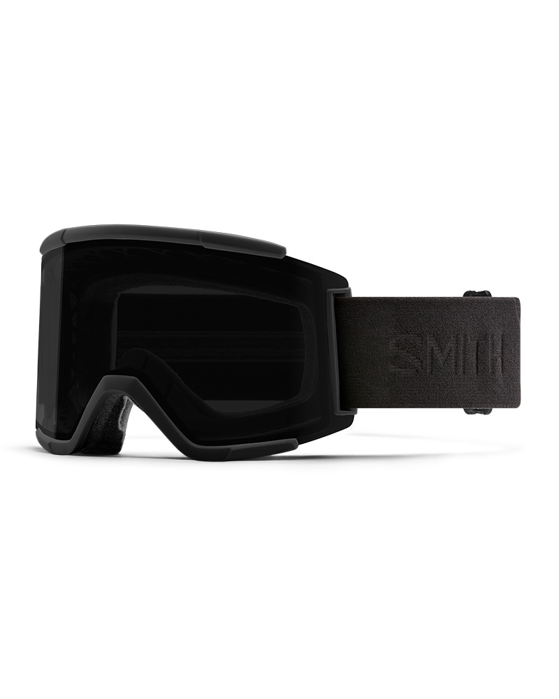 Smith Squad XL Blackout / ChromaPop Sun Black + ChromaPop Storm Rose Flash Goggles - Blackout