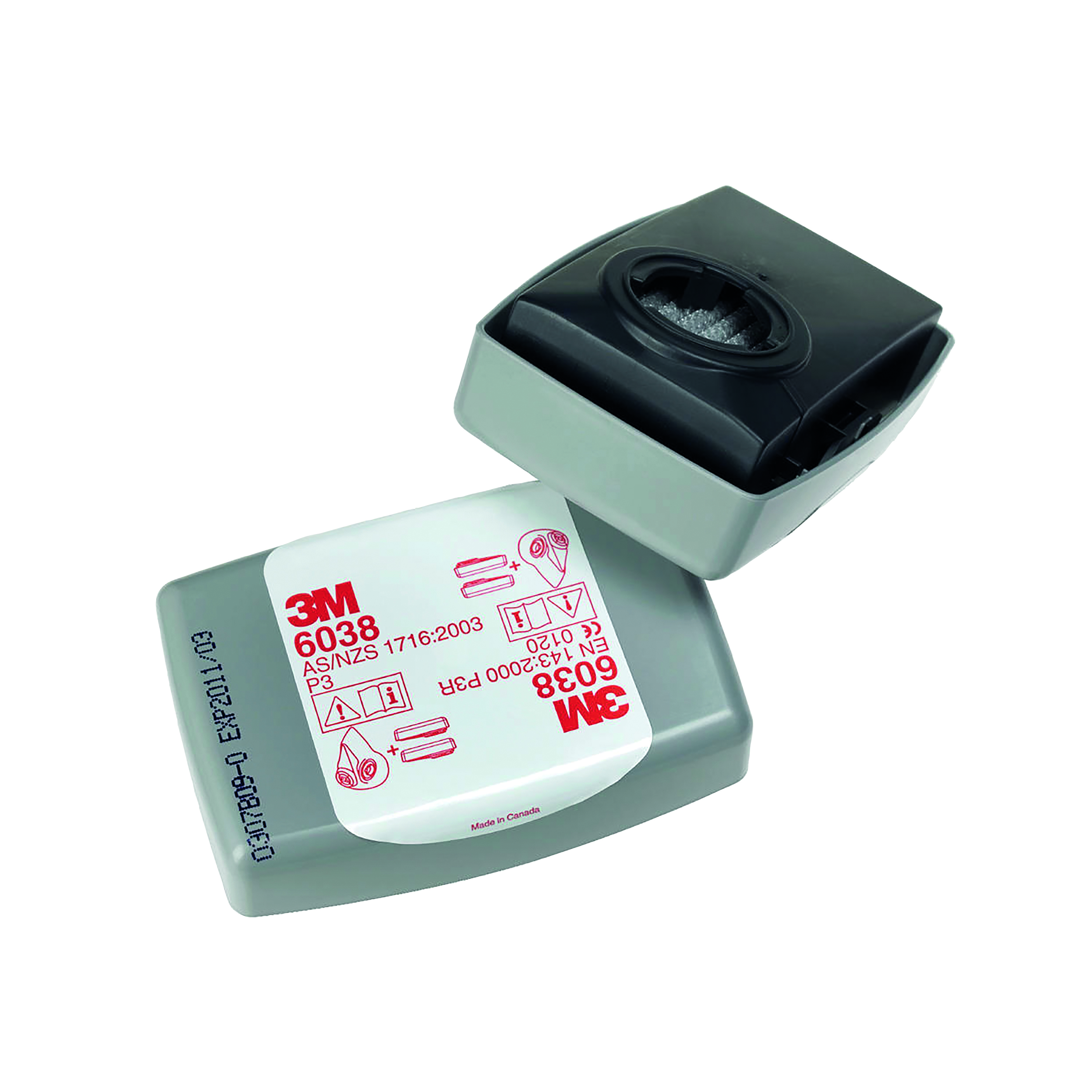 3M+Particulate+Filter+6038+P3+R+White+%28Pack+of+20%29+3M+038