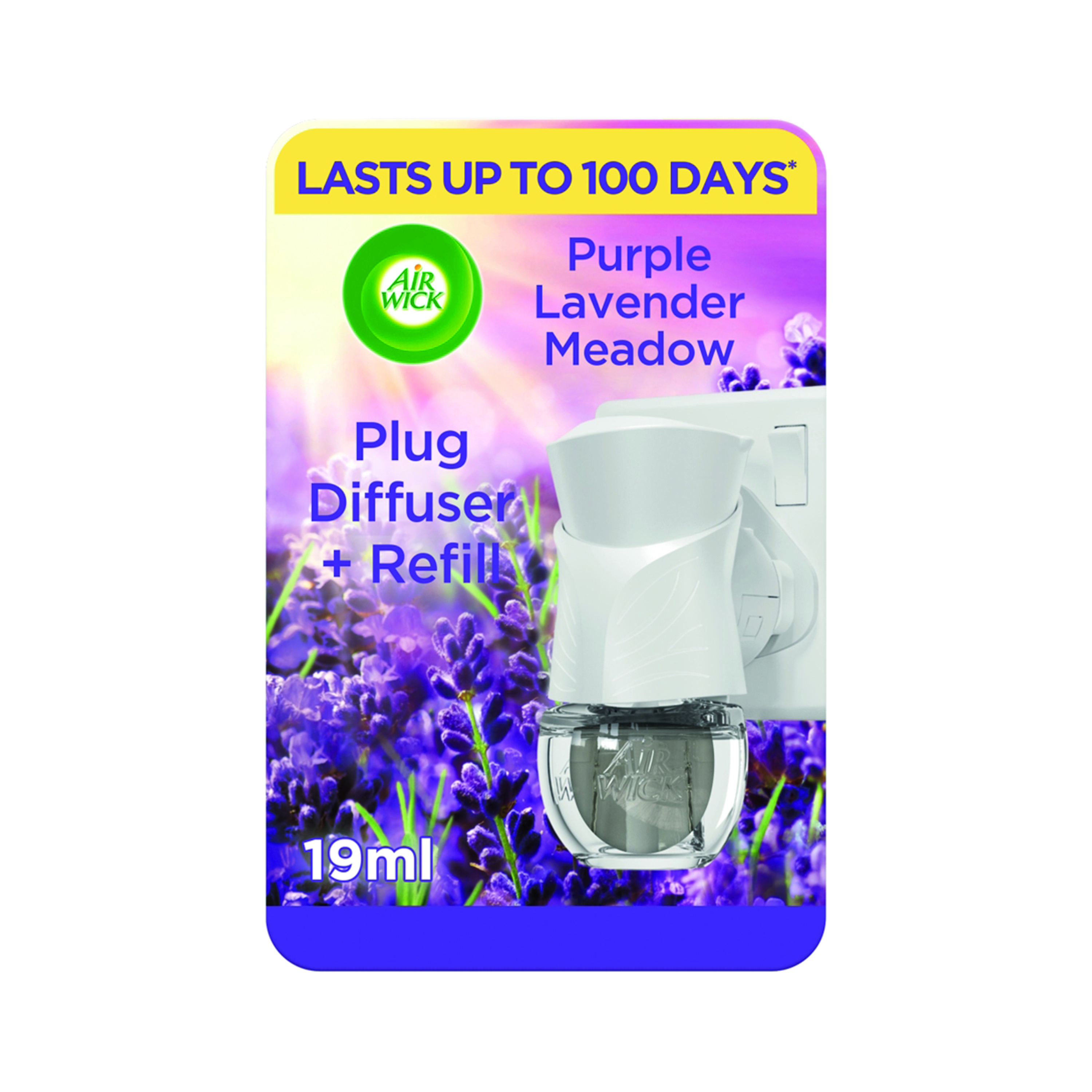 Air+Wick+Liquid+Electric+Plug+Diffuser+%2B+4+Refills+19ml+Purple+Lavender+Meadow+%28Pack+of+5%29+3039855