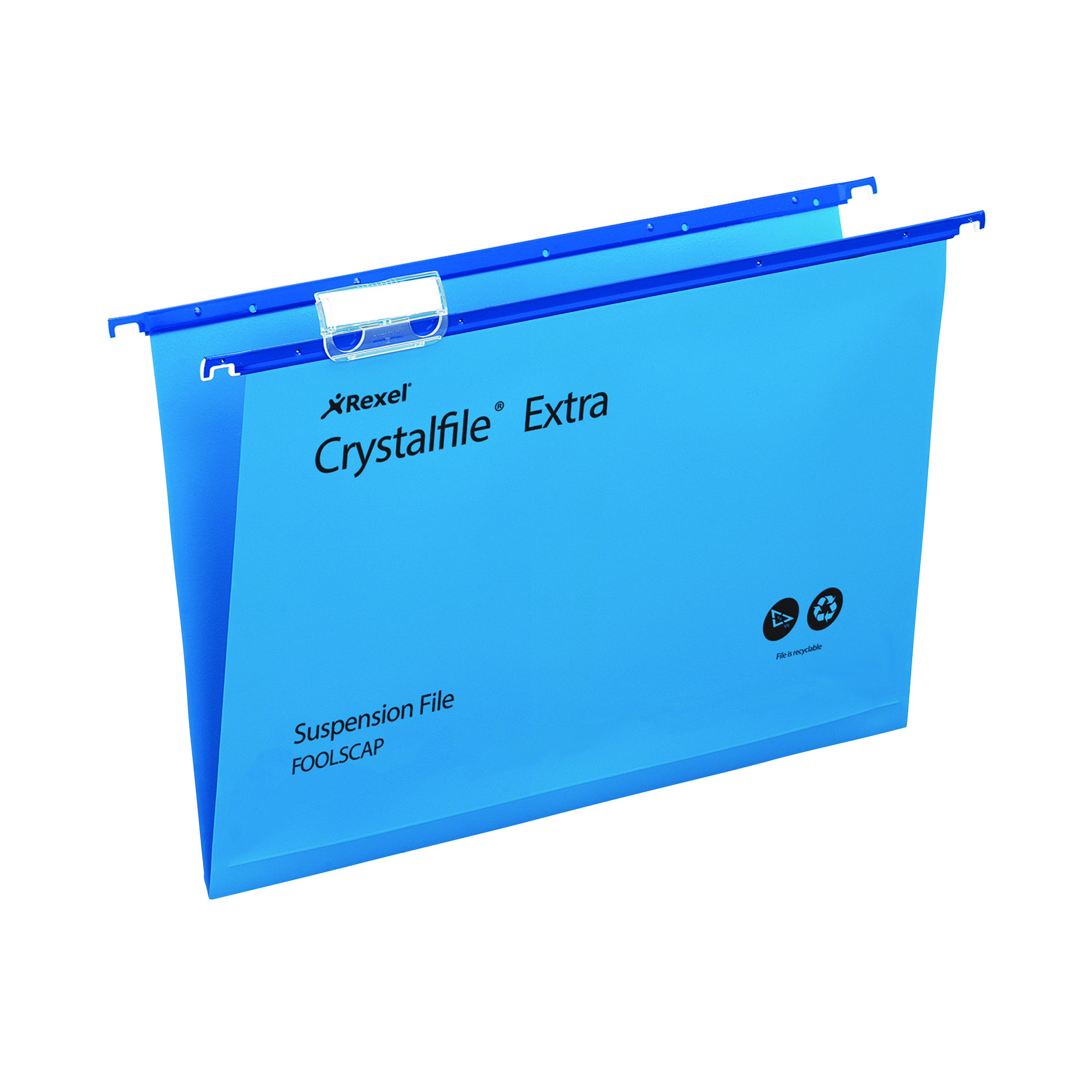 Rexel+Crystalfile+Extra+15mm+Suspension+File+Blue+%28Pack+of+25%29+70630