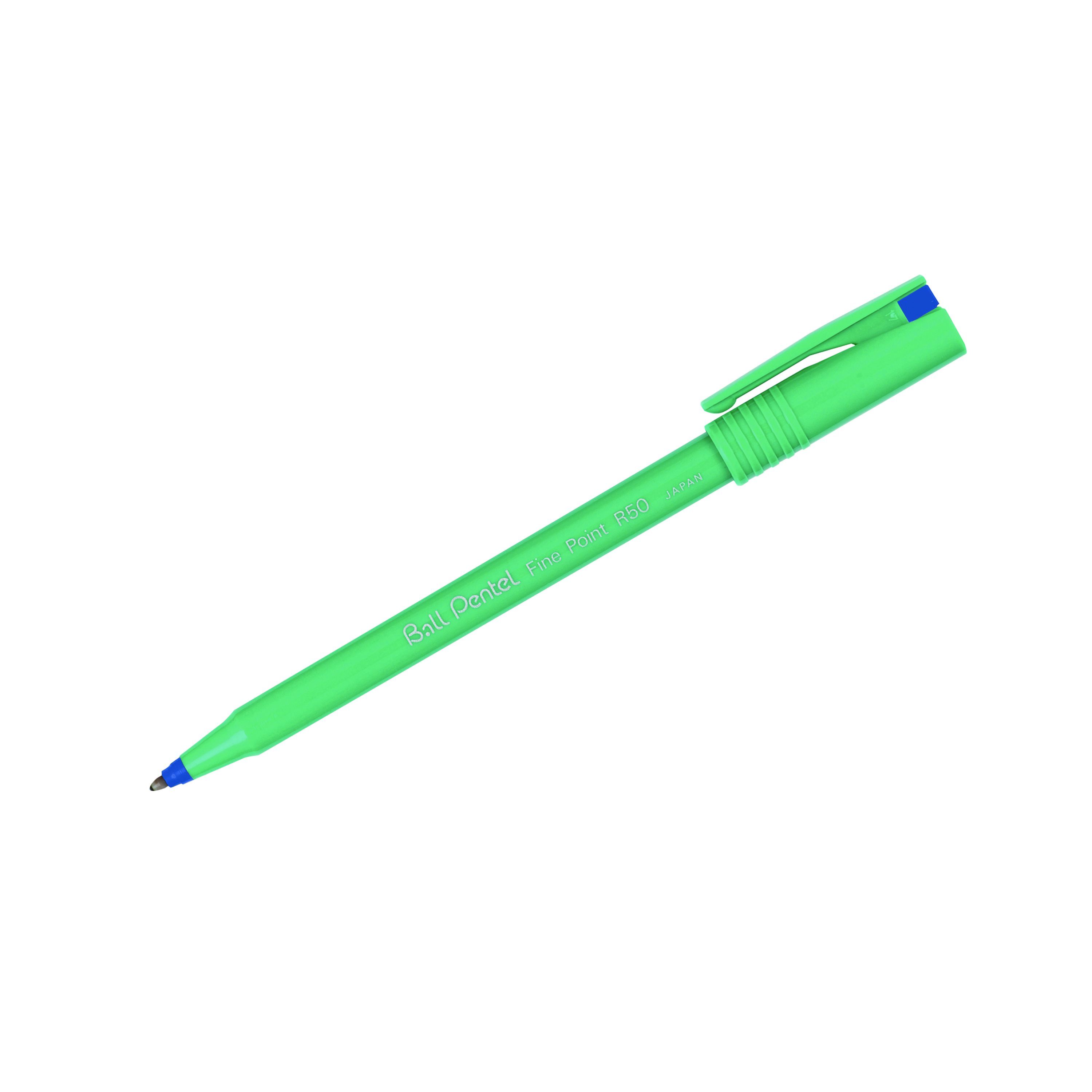Pentel+Ball+Rollerball+Pen+Medium+Blue+%28Pack+of+12%29+R50-C