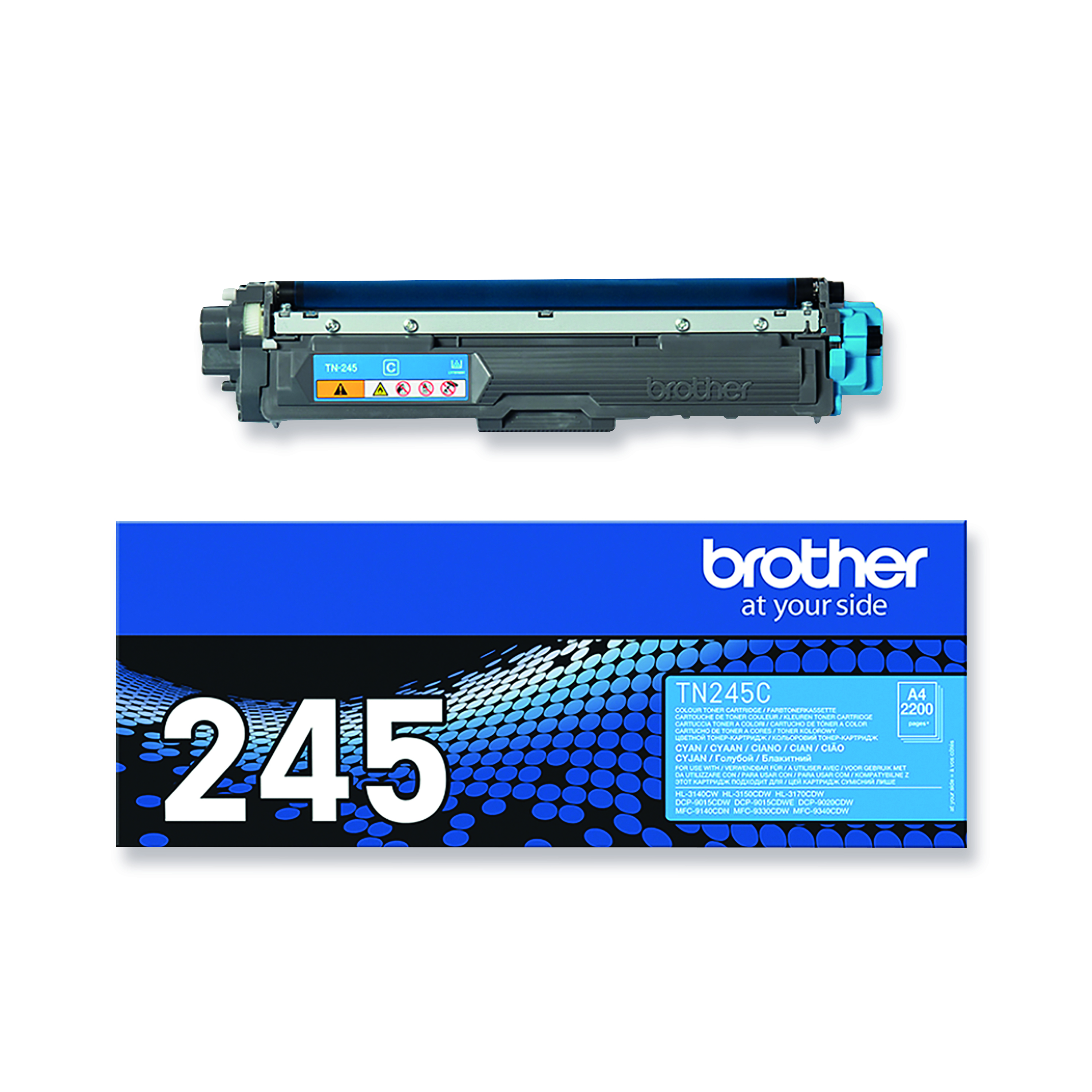Brother+TN-245C+Toner+Cartridge+High+Yield+Cyan+TN245C