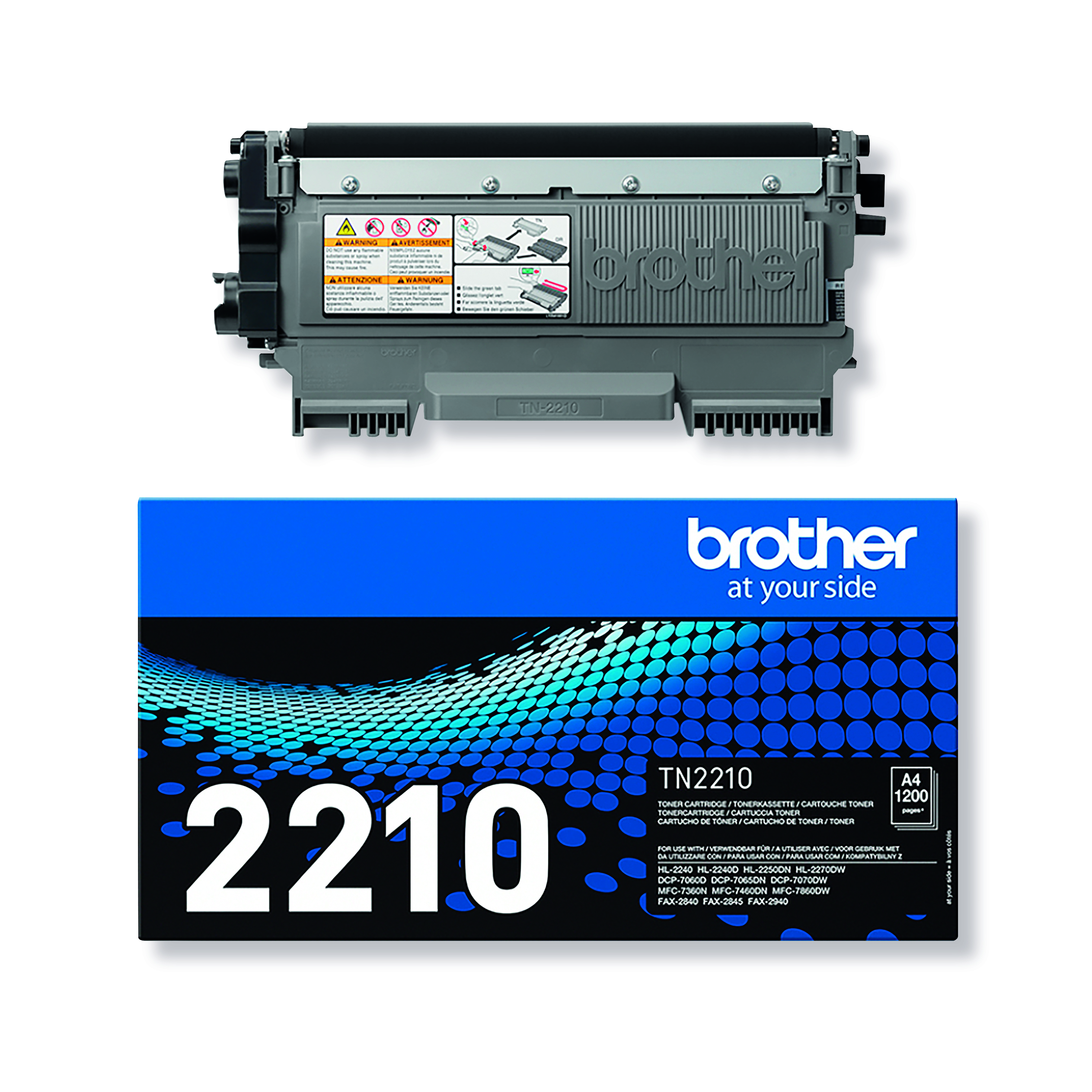 Brother+TN-2210+Toner+Cartridge+Black+TN2210