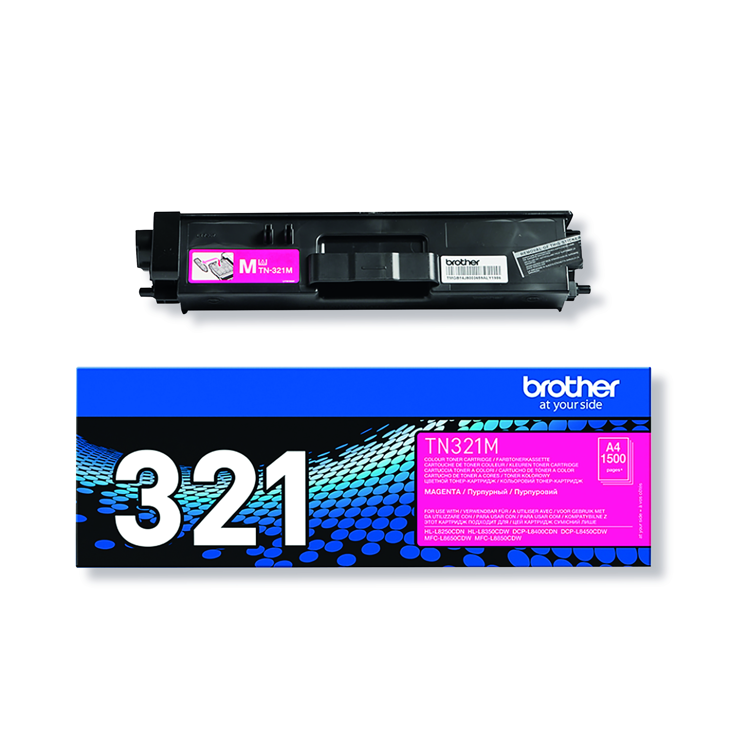 Brother+TN-321M+Toner+Cartridge+Magenta+TN321M