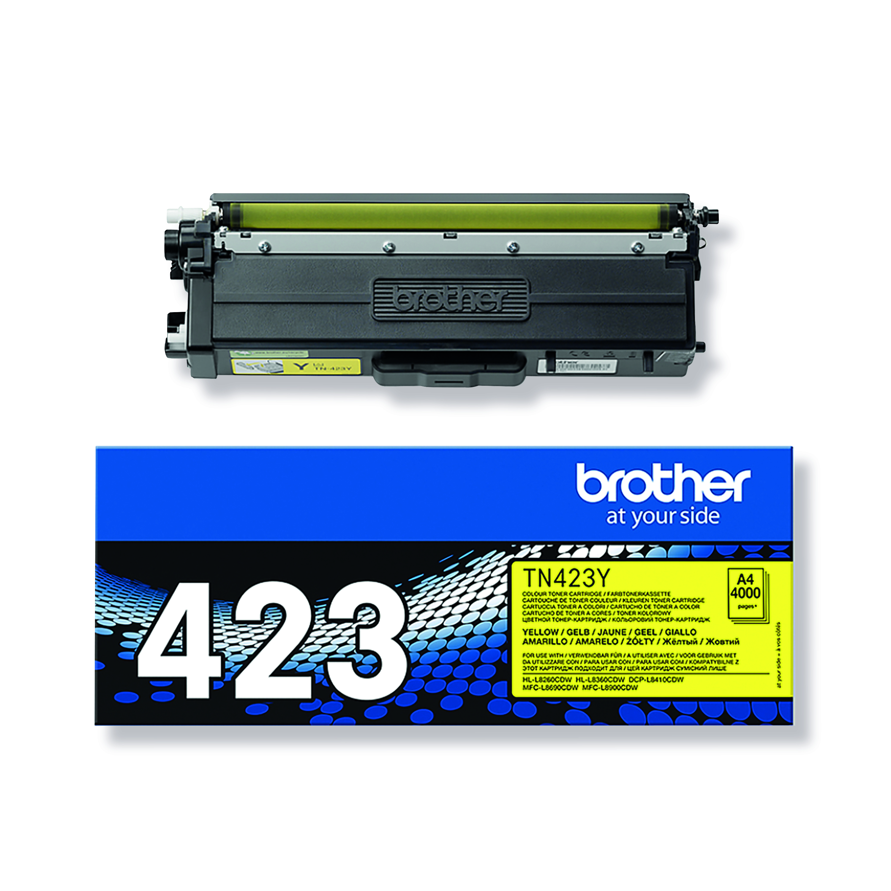 Brother+TN-423Y+Toner+Cartridge+High+Yield+Yellow+TN423Y