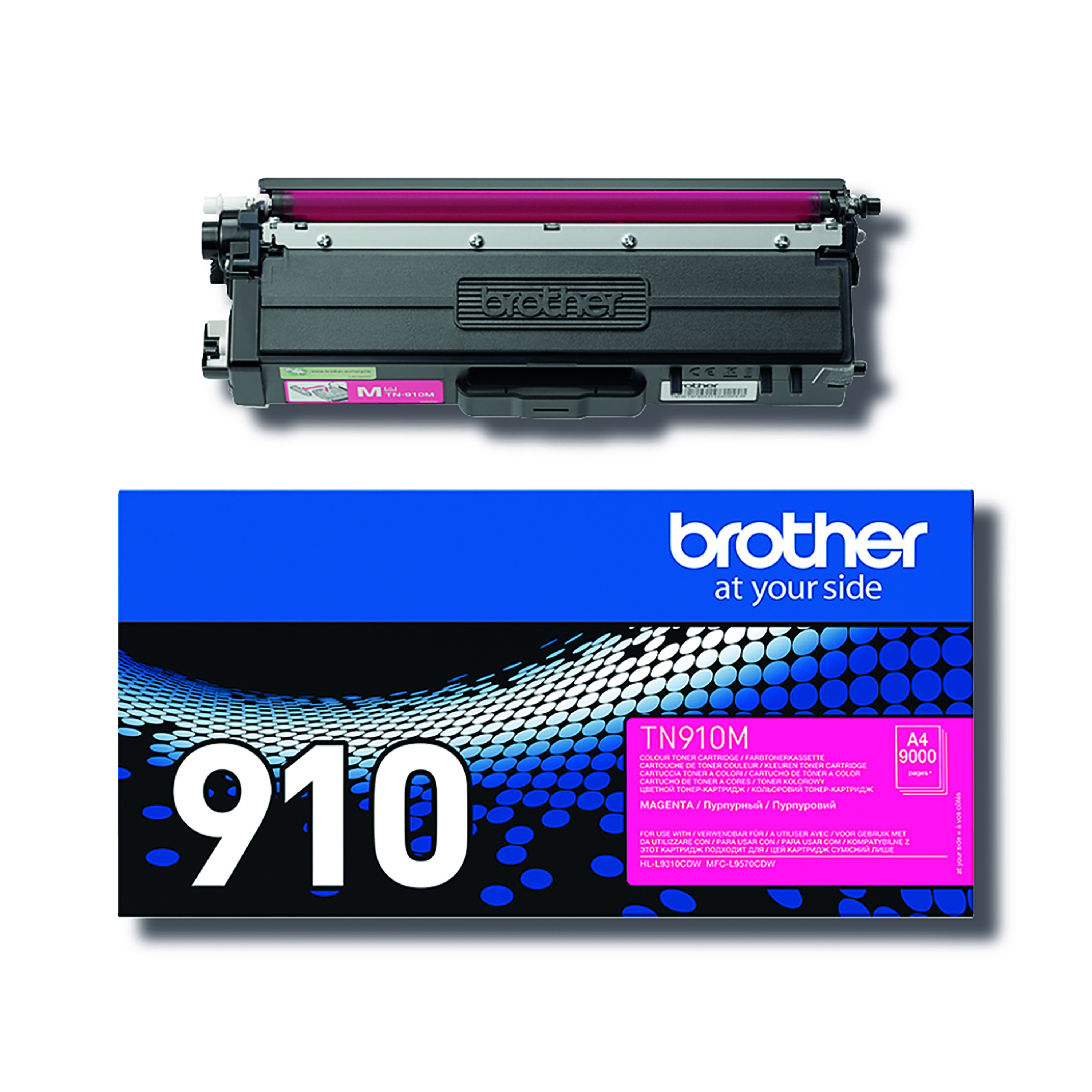 Brother+TN-910M+Toner+Cartridge+Ultra+High+Yield+Magenta+TN910M