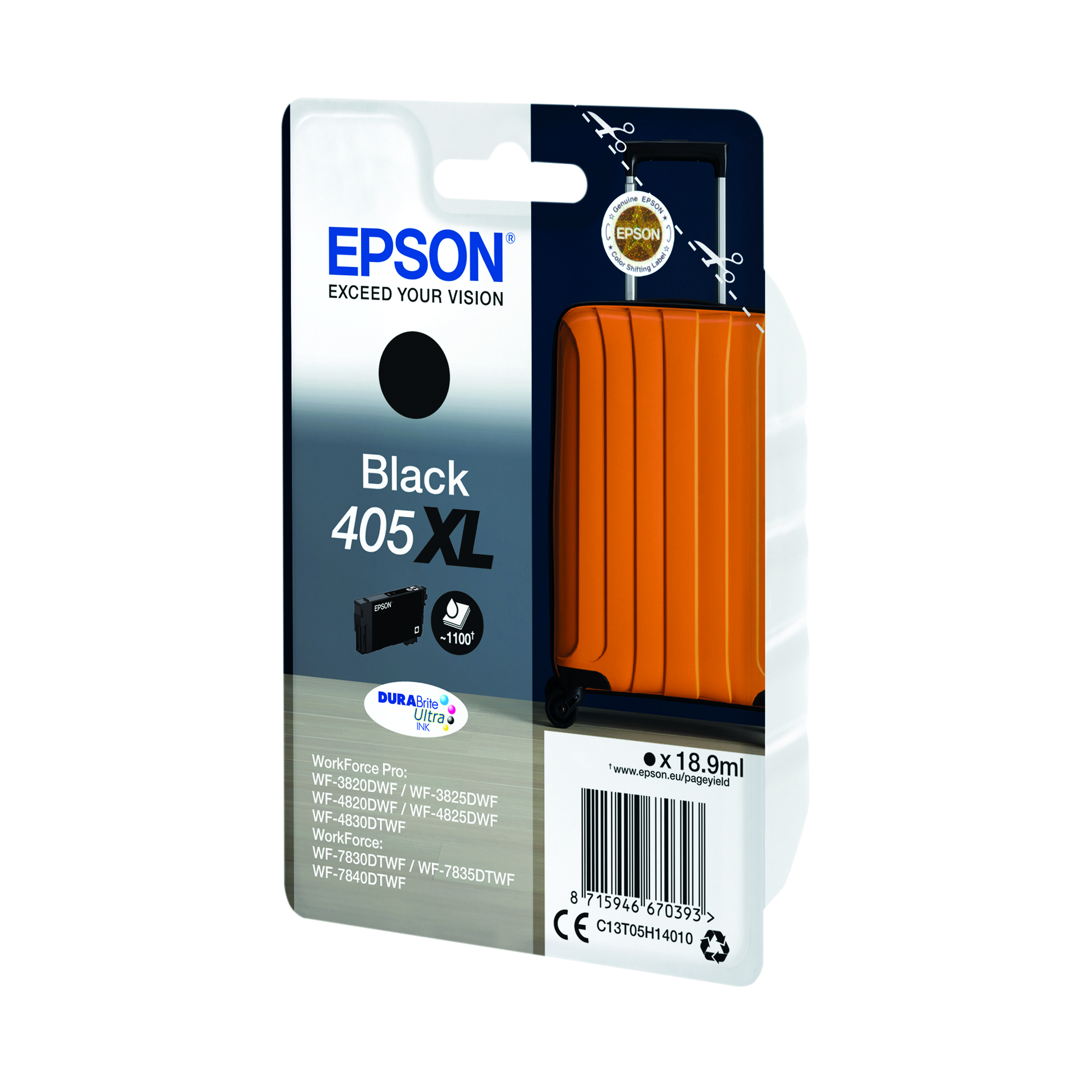 Epson+405XL+Suitcase+DURABrite+Ultra+Ink+Cartridge+High+Yield+Black+C13T05H14010