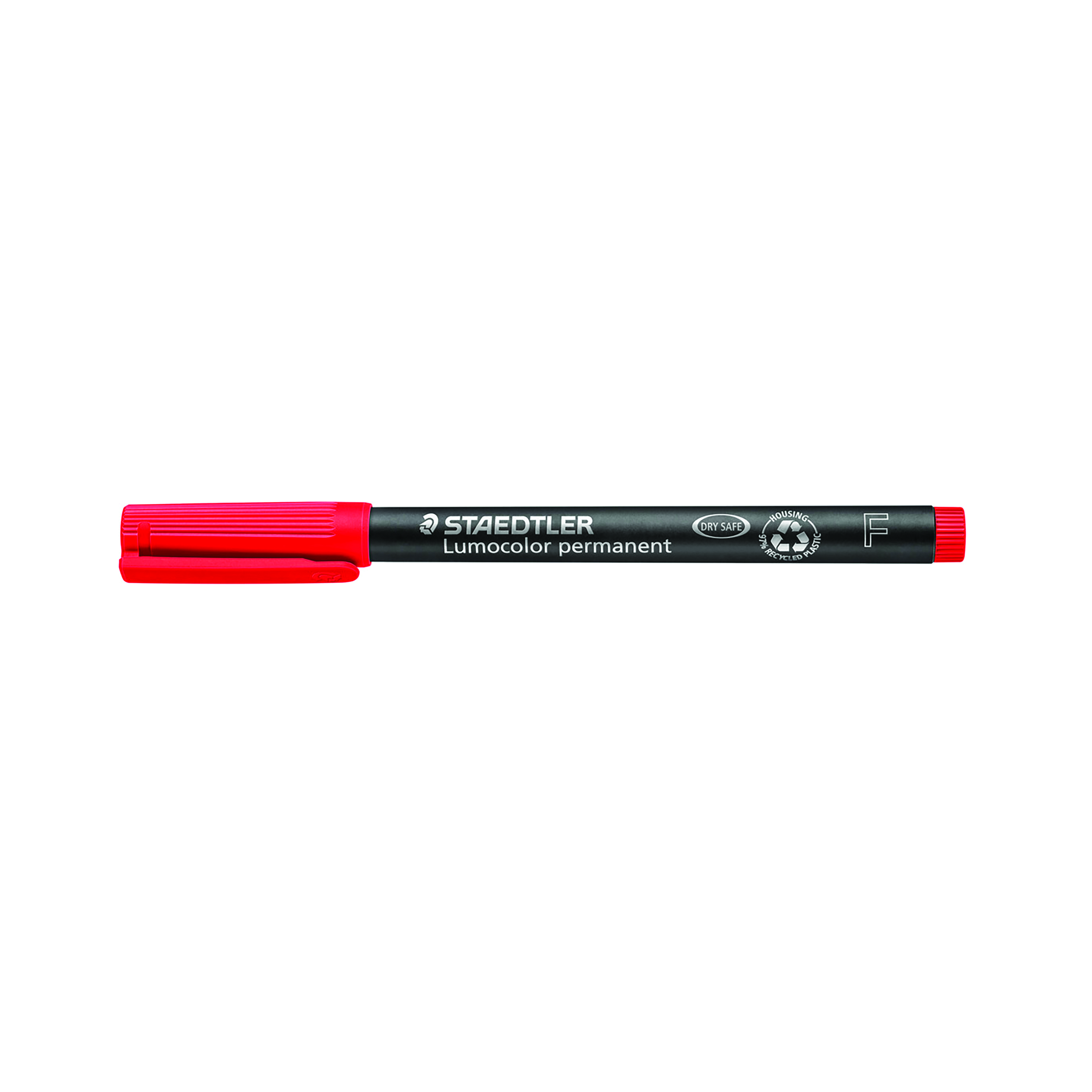 Staedtler+Lumocolor+Permanent+Universal+Pen+Fine+0.6mm+Red+%28Pack+of+10%29+318-2