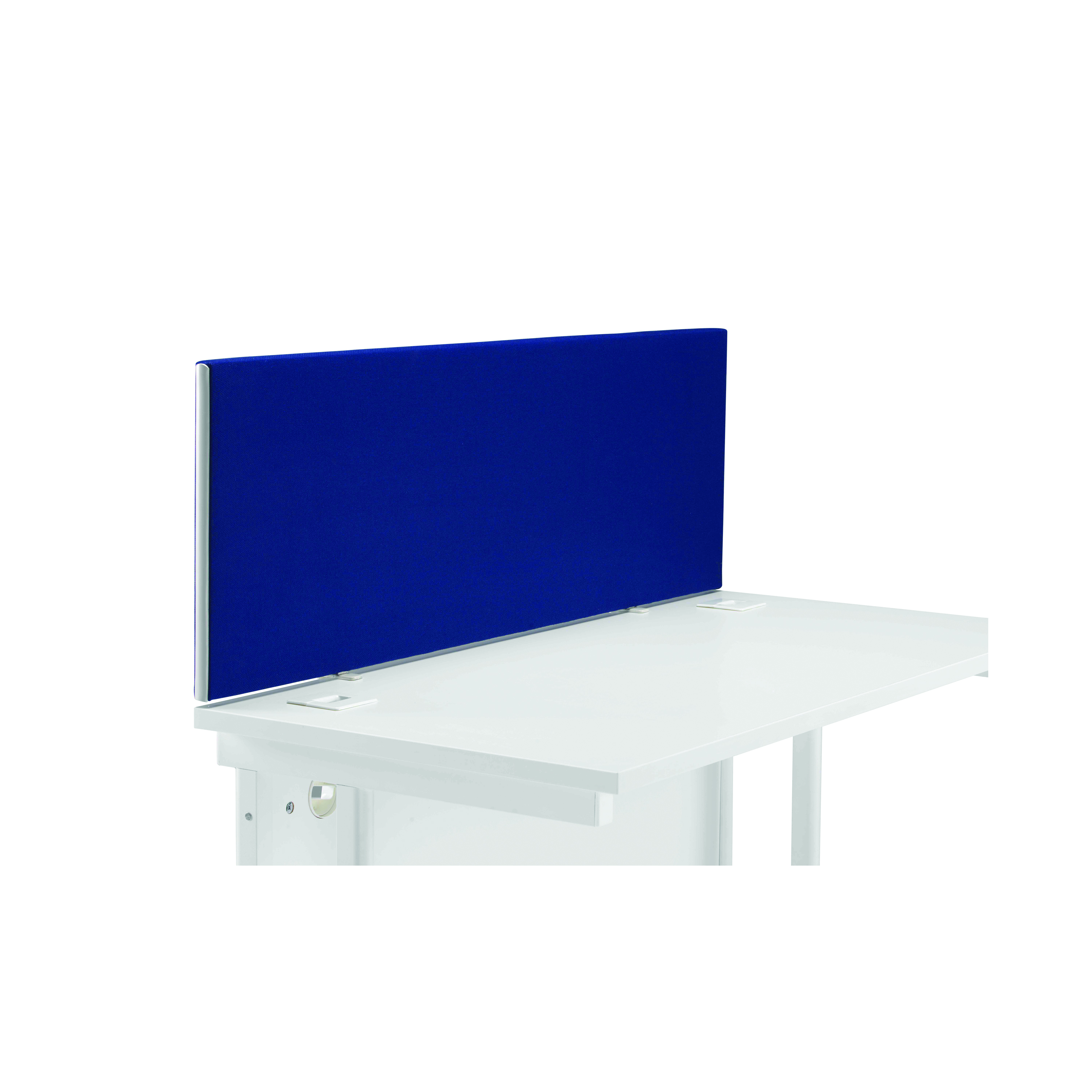 Jemini+Straight+Desk+Mounted+Screen+1200x25x400mm+Blue+KF78978