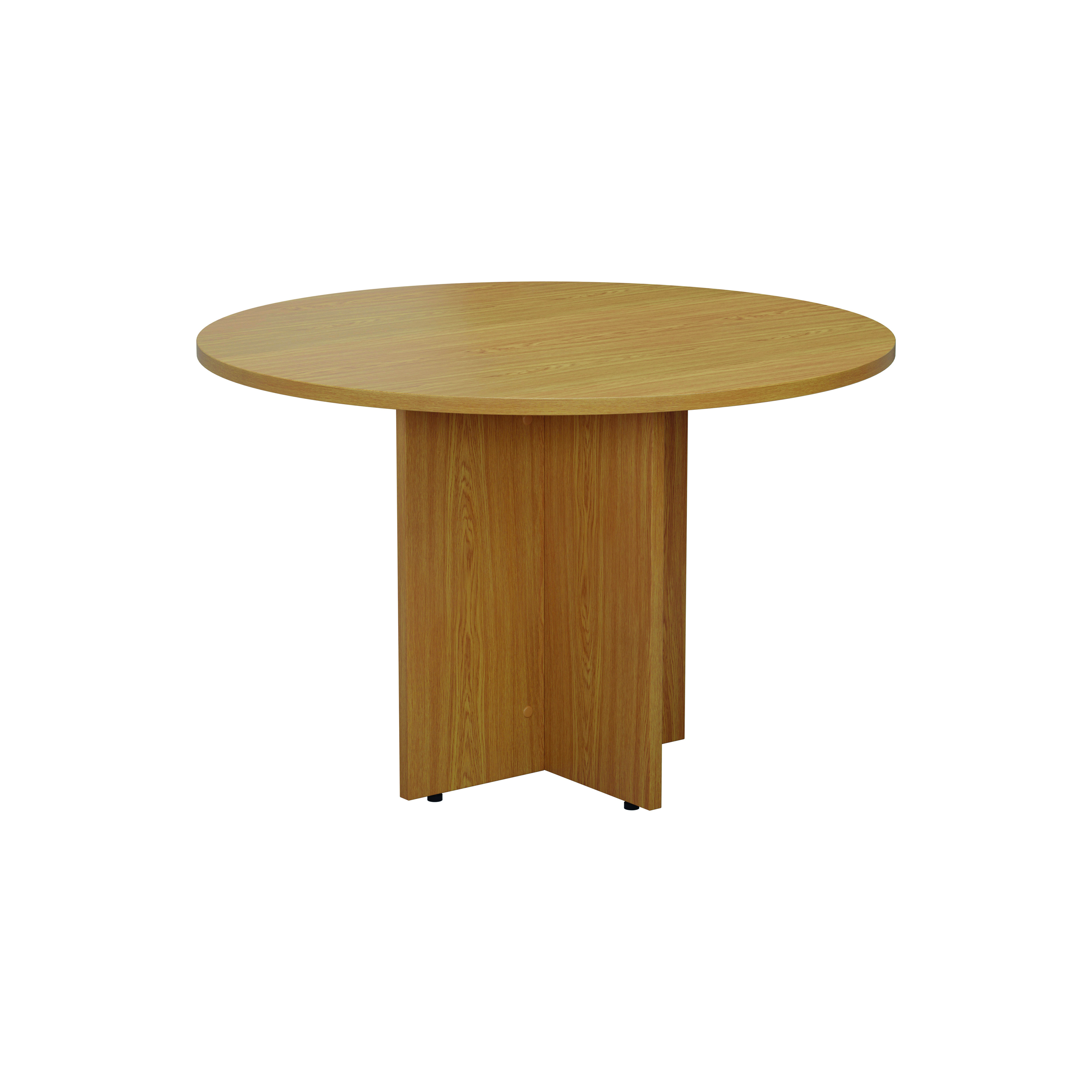 Jemini+Round+Meeting+Table+1100x1100x730mm+Nova+Oak+KF79884