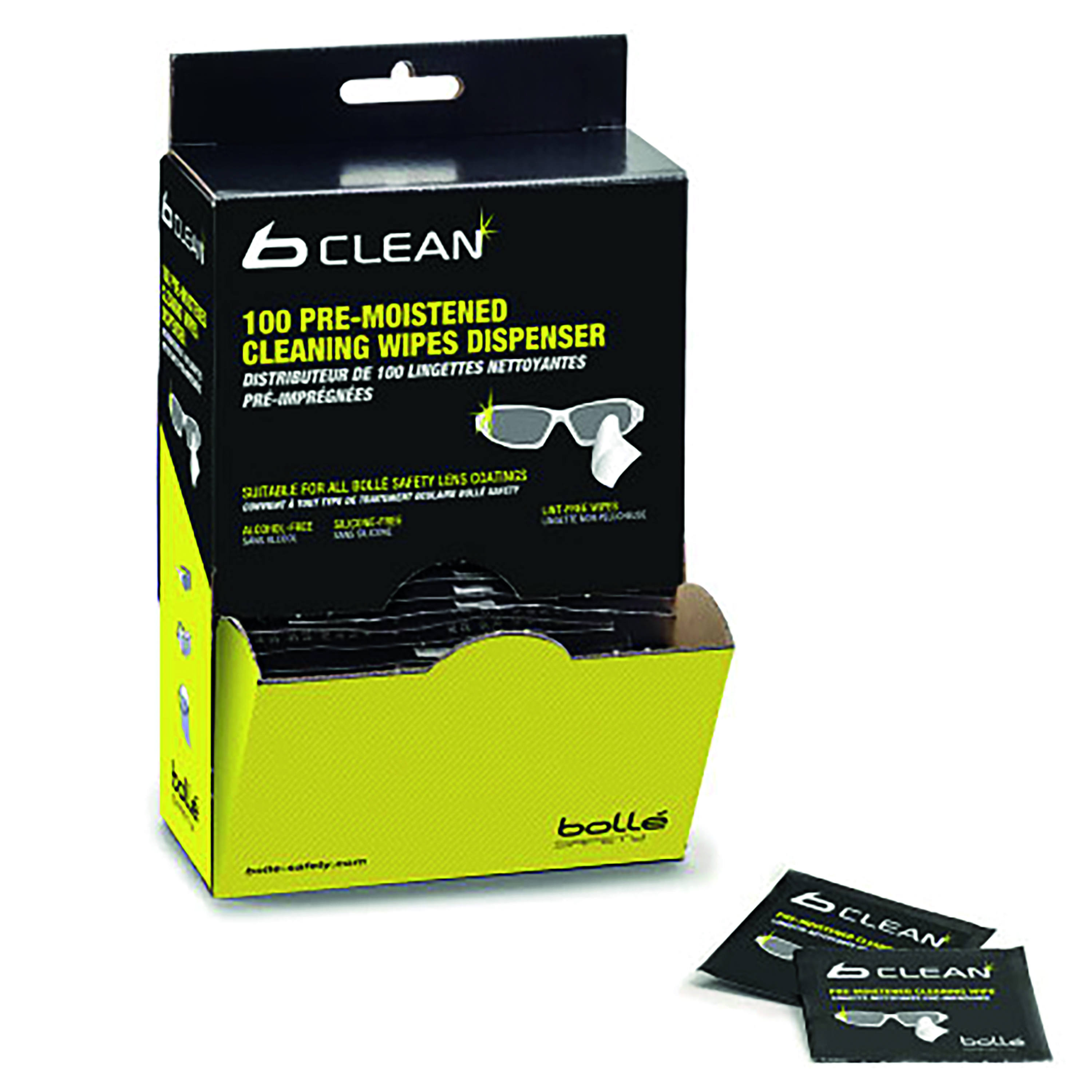 Bolle+Safety+Glasses+Glasses+Lens+Cleaning+Wipes+B100+%28Pack+of+10%29+0+BOPACW100