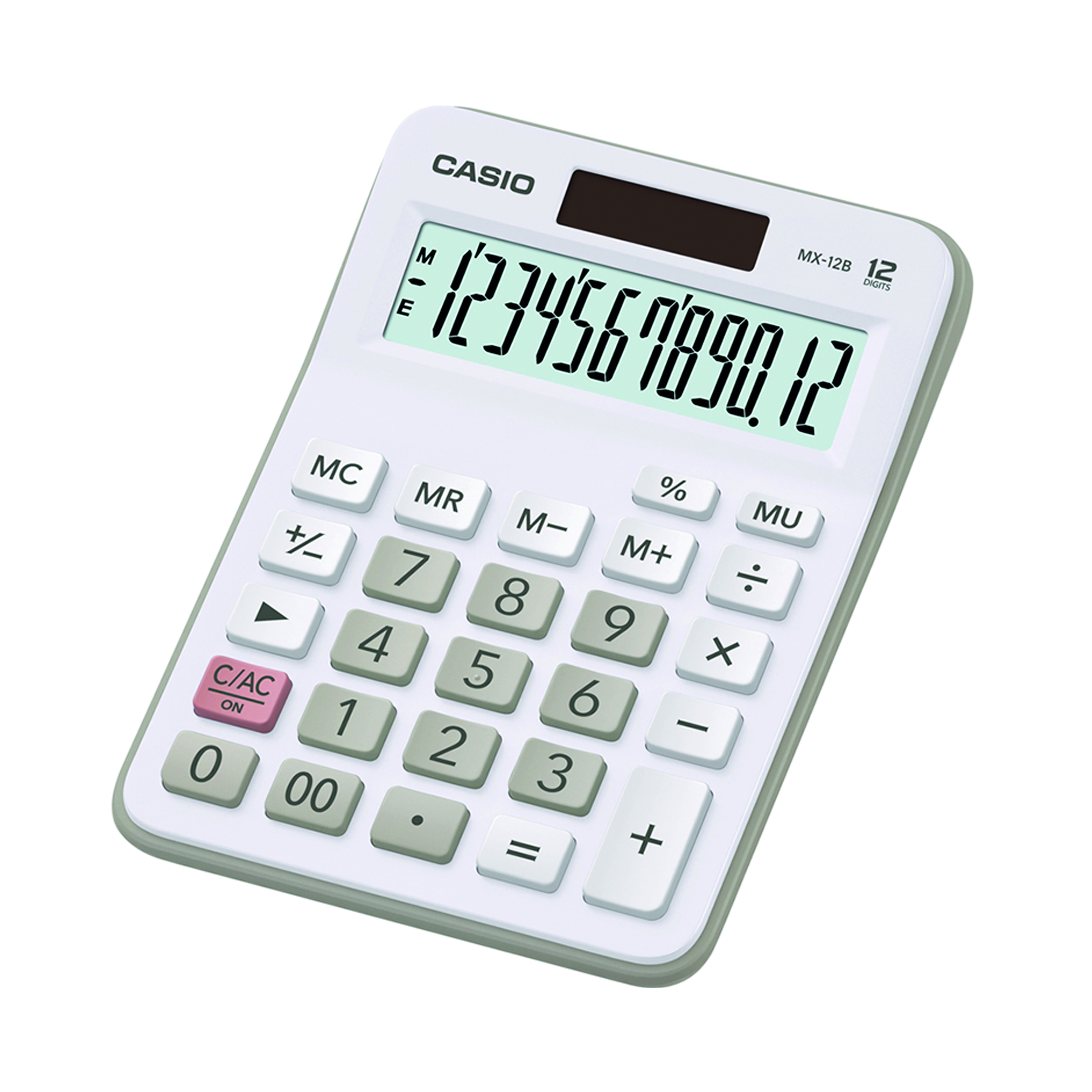 Casio+MX-12B+12+Digit+Desktop+Calculator+Large+LC+Display+White+MX-12B-WE
