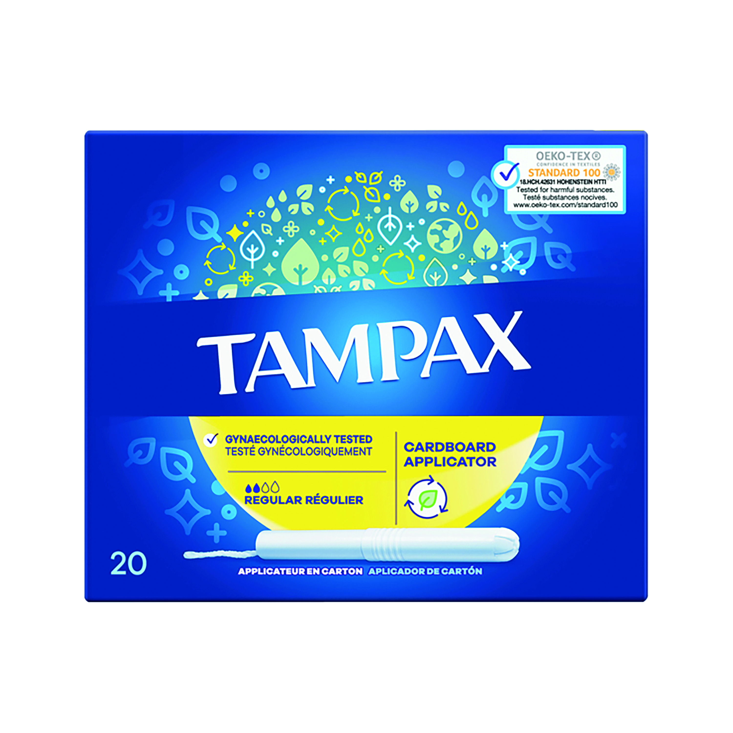 Tampax+Blue+Regular+Tampons+x20+%28Pack+of+8%29+98512
