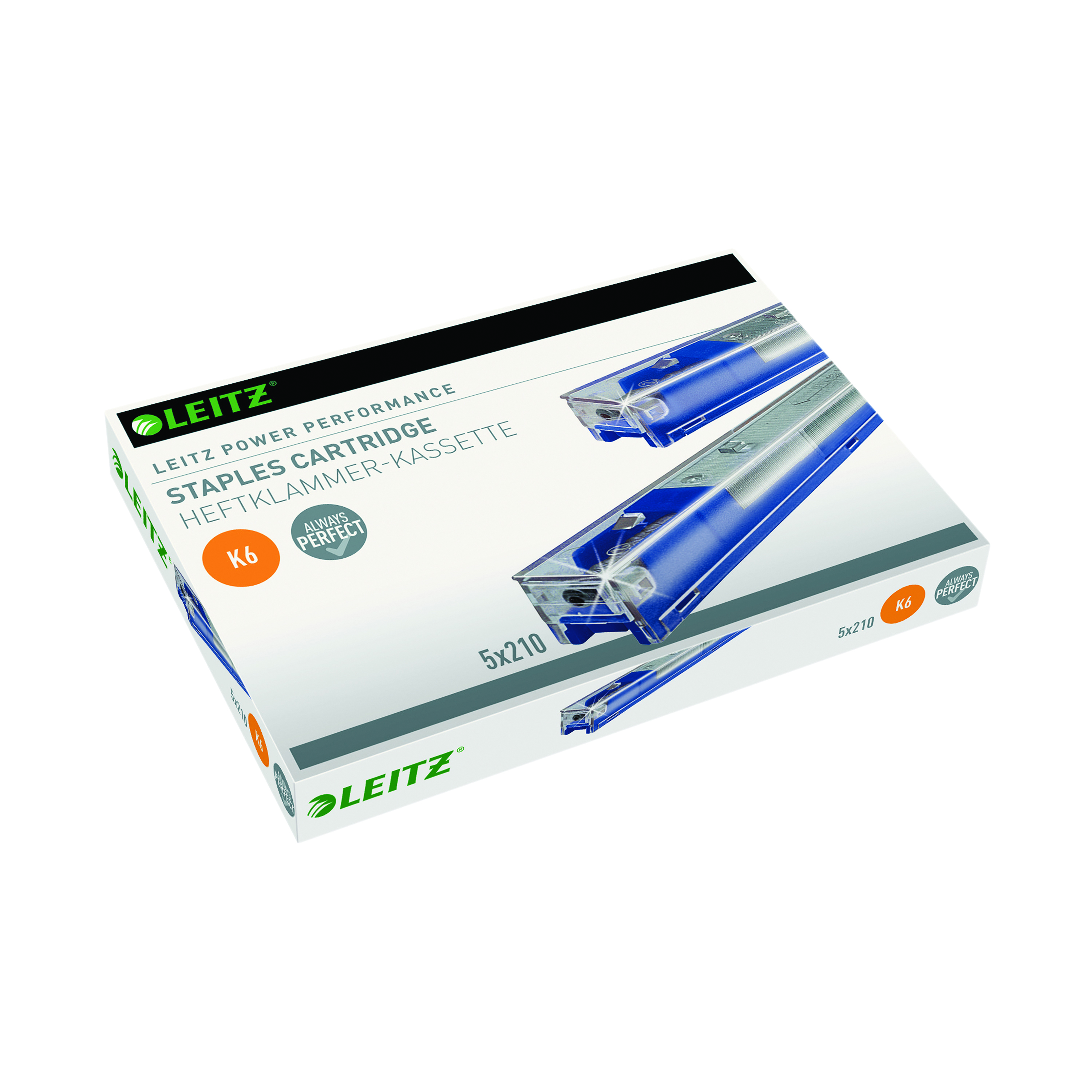 Leitz+Blue+K6+Staple+Cartridge+%285+Pack%29+55910000