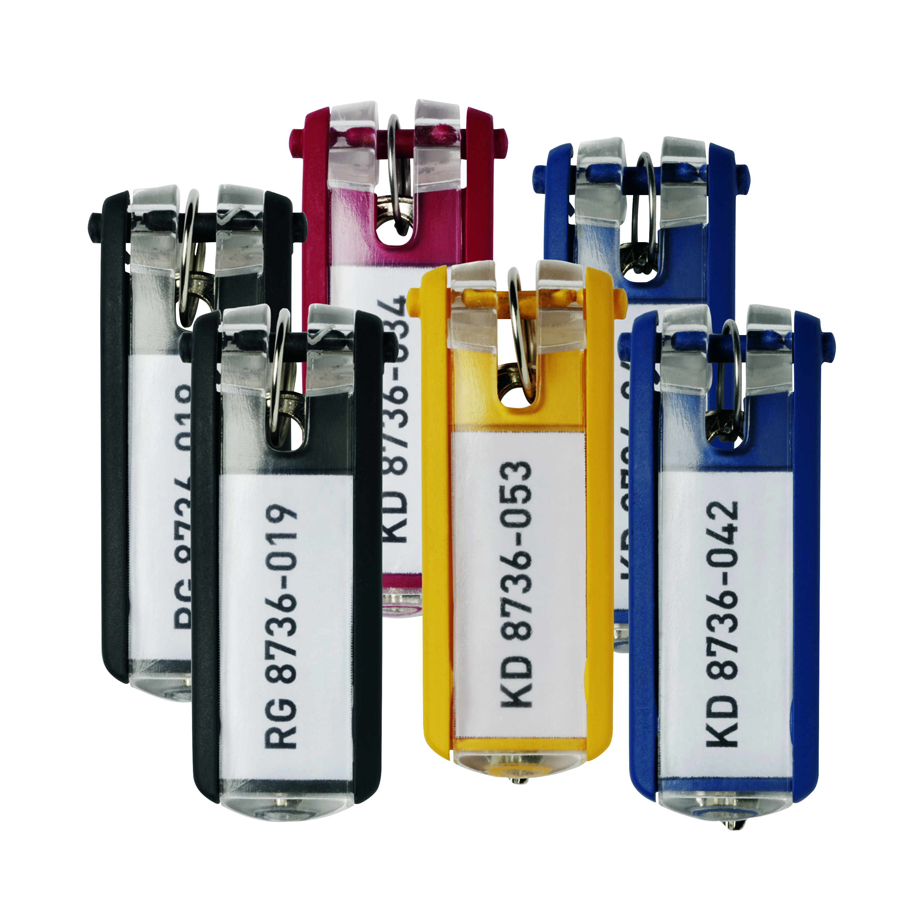 Durable+Key+Holder+key+Clip+Assorted+%28Pack+of+6%29+195700