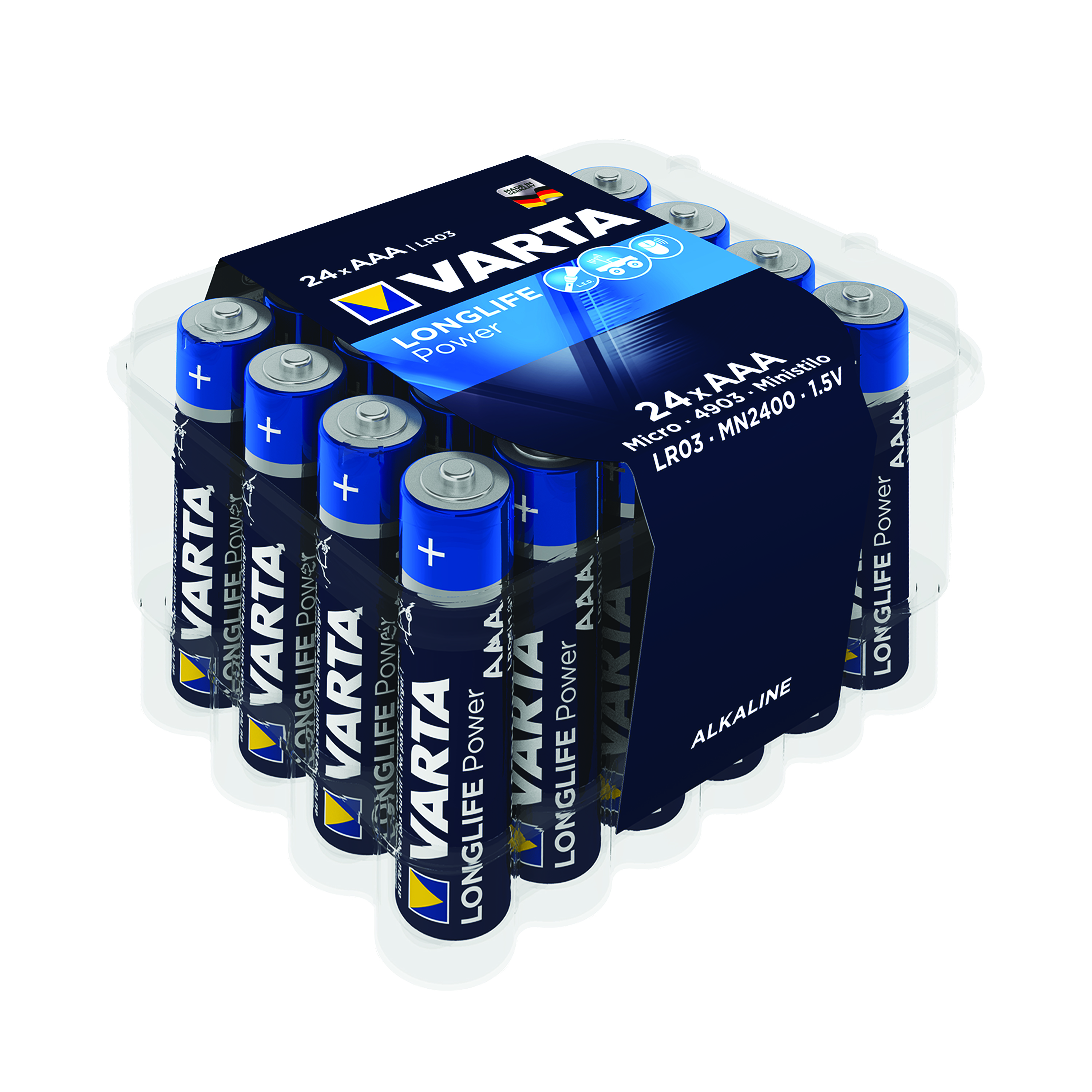 Varta+Longlife+Power+AAA+Battery+%28Pack+of+24%29+04903121124