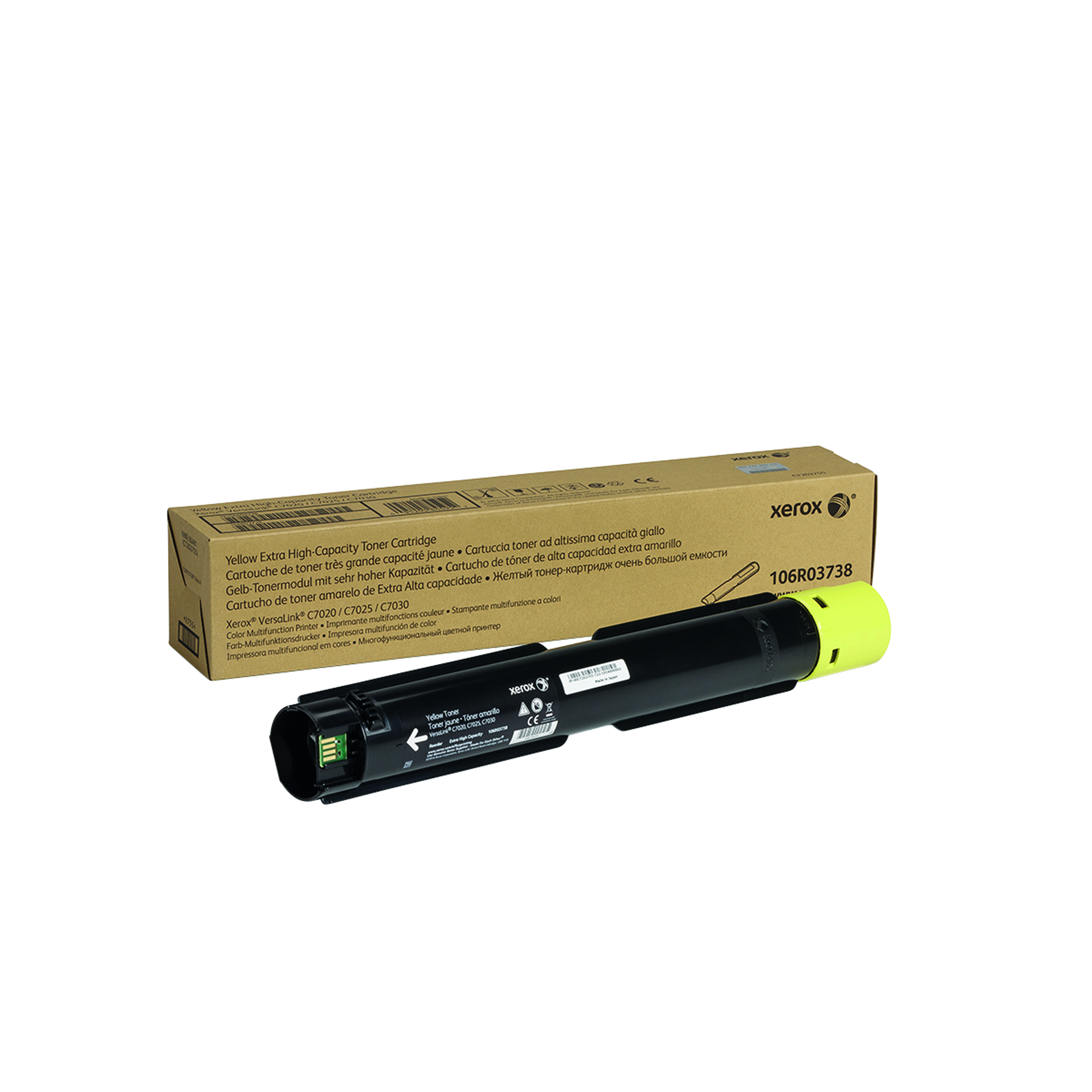 Xerox+VersaLink+C7020%2FC7025%2FC7030+Toner+Cartridge+Extra+High+Yield+Yellow+106R03738