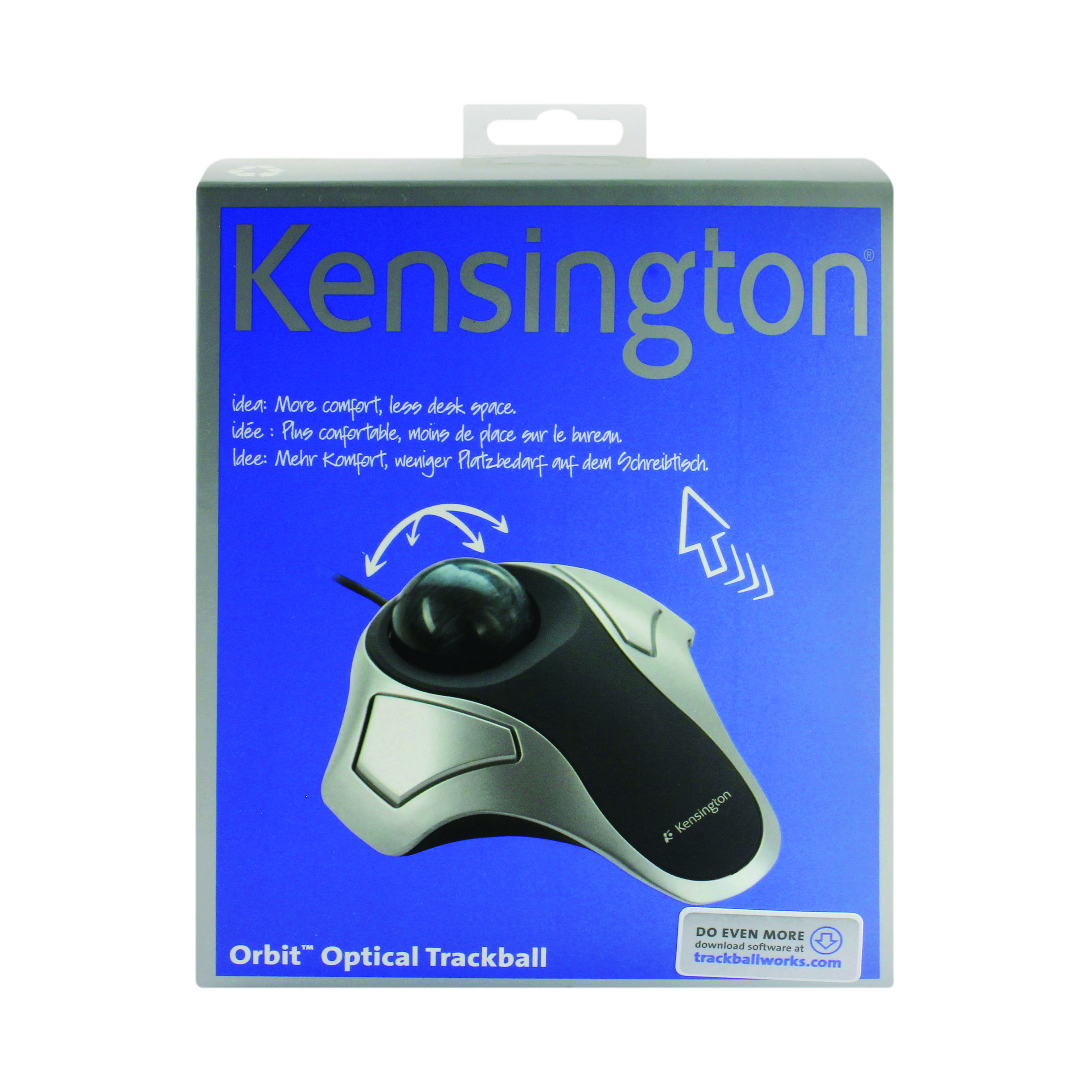 Kensington+Orbit+Optical+Trackball+Silver%2FGrey+64327EU