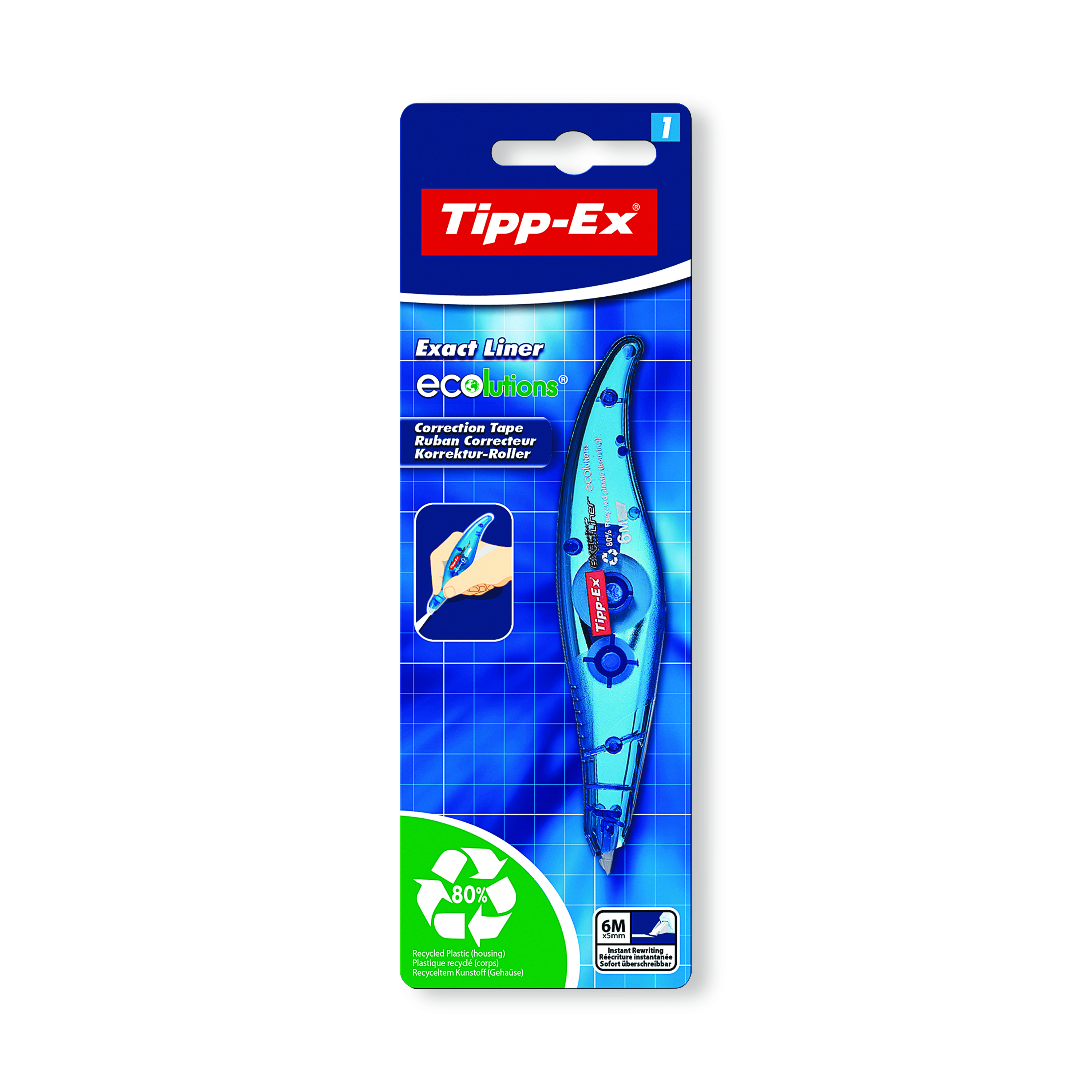 Tipp-Ex+Exact+Liner+Ecolutions+Correction+Roller+810473