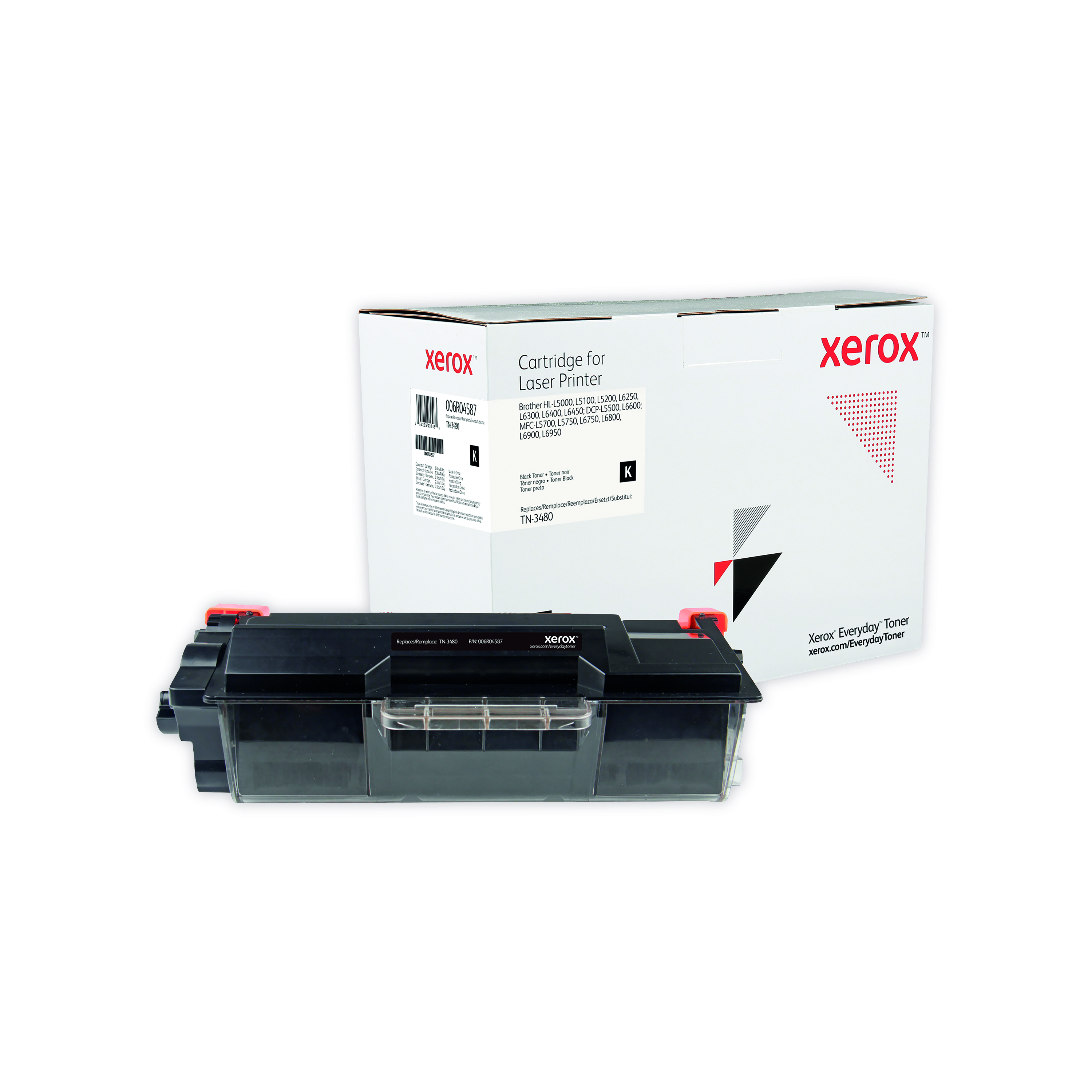 Xerox+Everyday+Replacement+Toner+Cartridge+Black+Compatible+With+Brother+TN-3480+006R04587