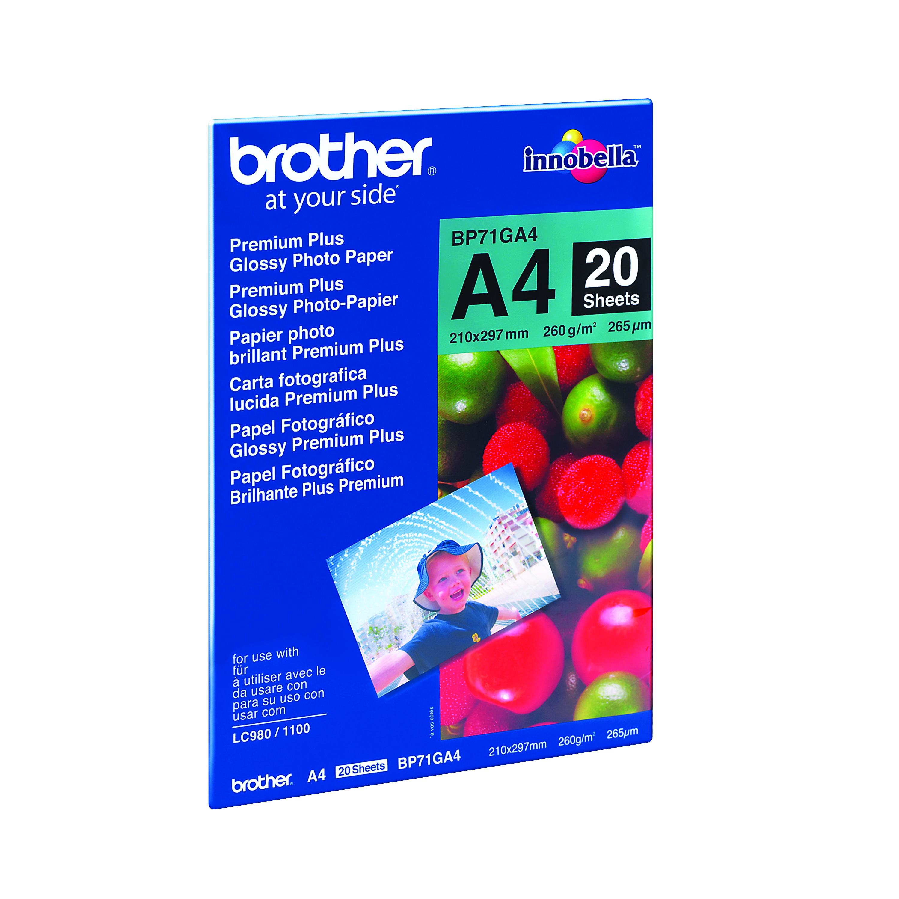 Brother+BP71+Photo+Paper+Gloss+A4+%28Pack+of+20%29+BP71GA4