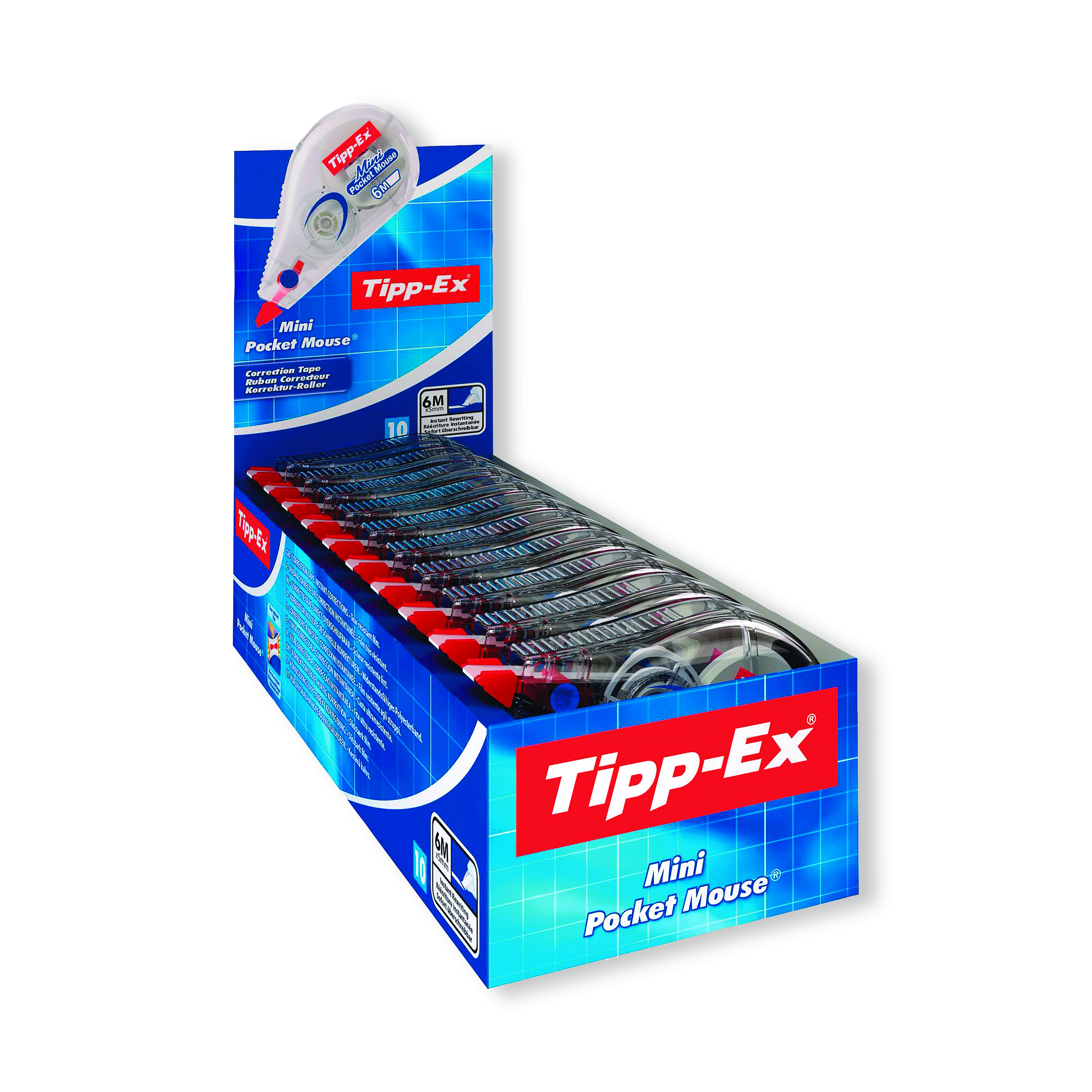 Tipp-Ex+Mini+Pocket+Mouse+Correction+Roller+%28Pack+of+10%29+812878