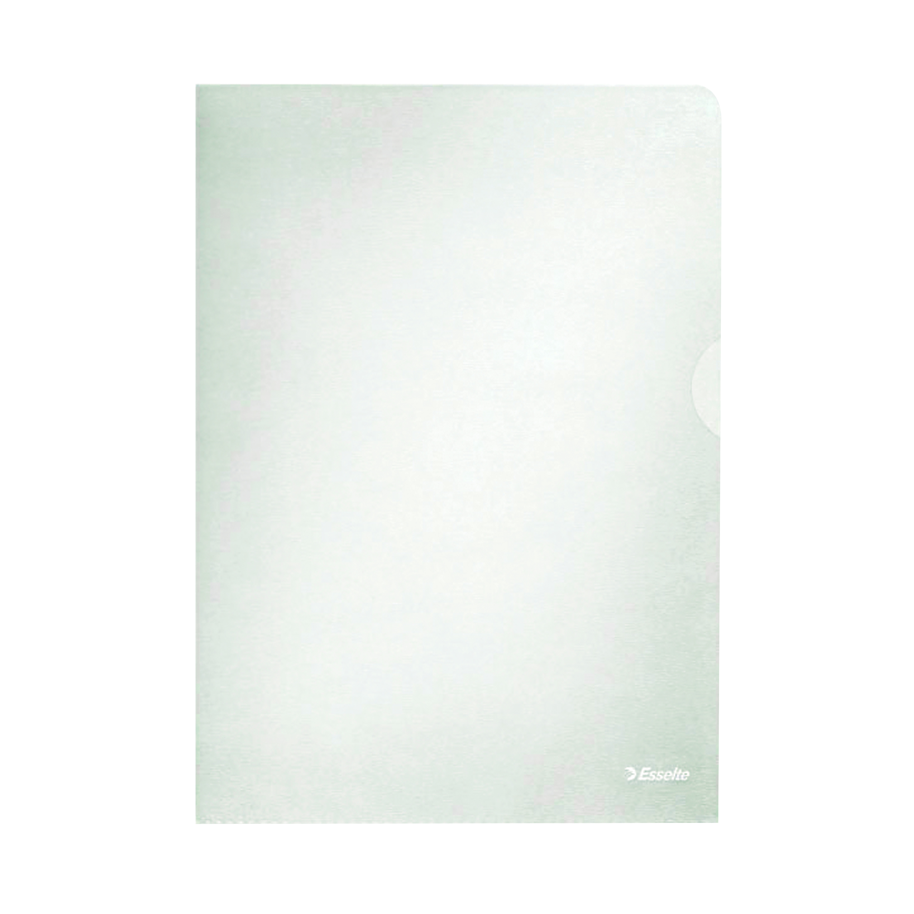 Esselte+Embossed+Folders+A4+Clear+%28Pack+of+100%29+54832