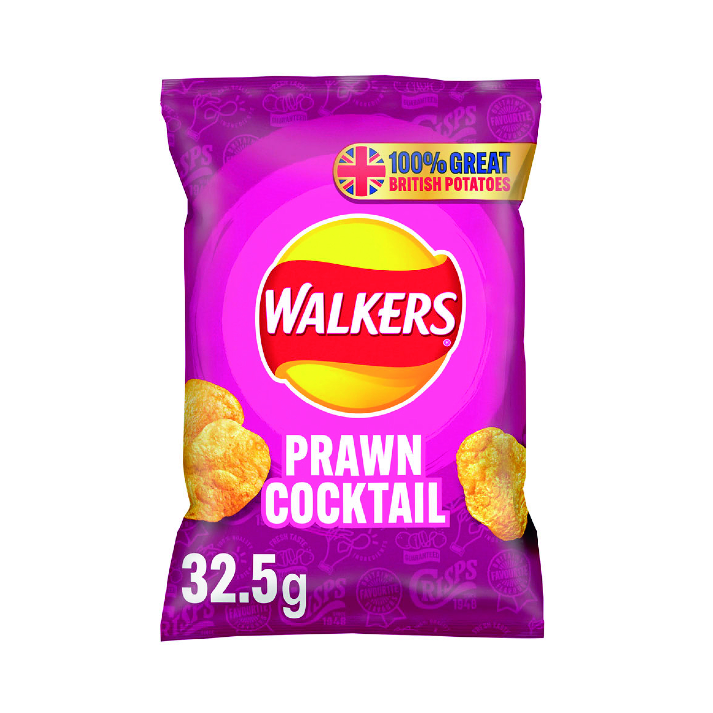 Walkers+Prawn+Cocktail+Crisps+32.5g+%28Pack+of+32%29+122003