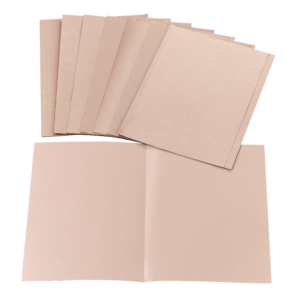 5+Star+Office+Square+Cut+Folder+Recycled+170gsm+Foolscap+Buff+%28Pack+of+100%29