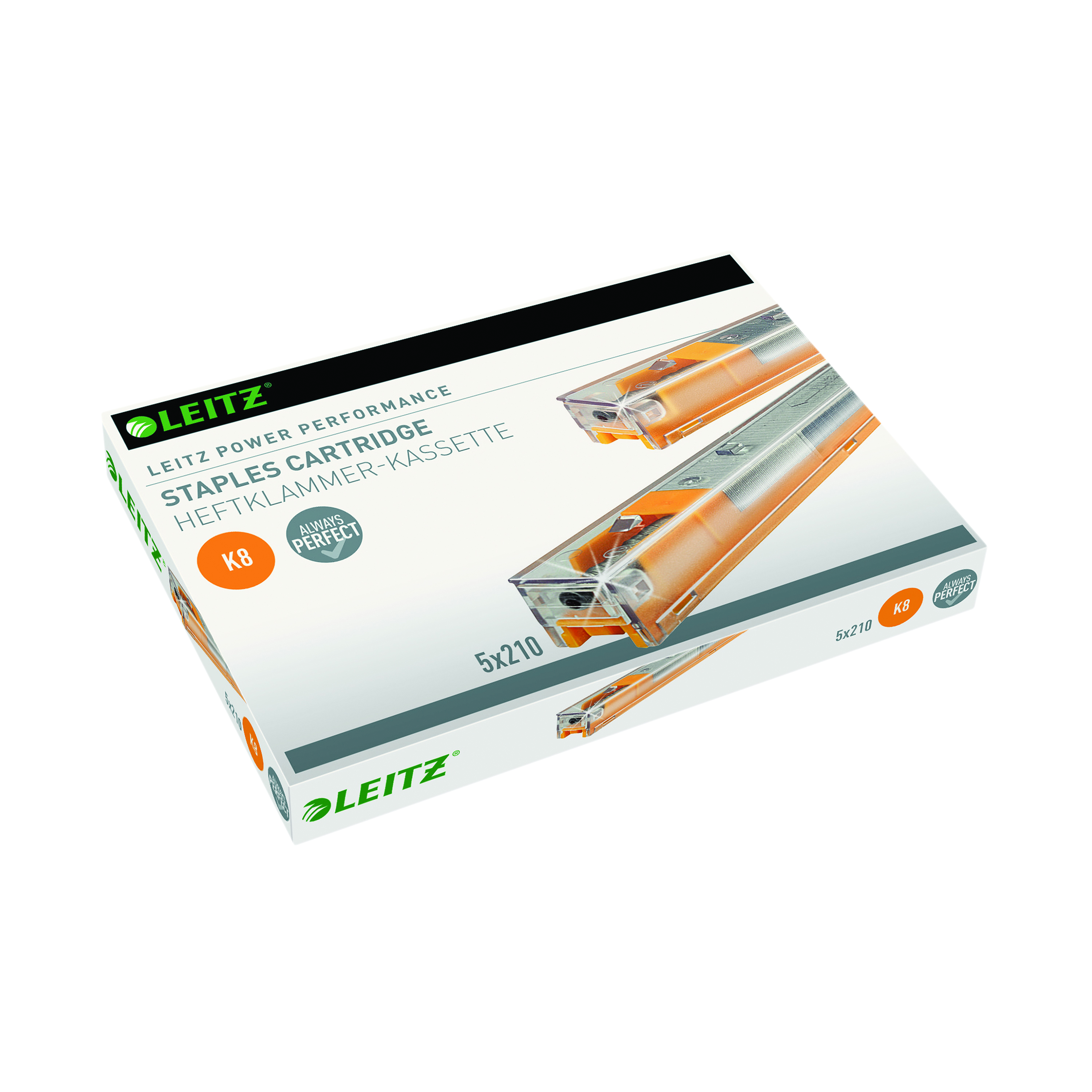 Leitz+8mm+Yellow+Heavy+Duty+Staple+Cartridge+%285+Pack%29+55920000