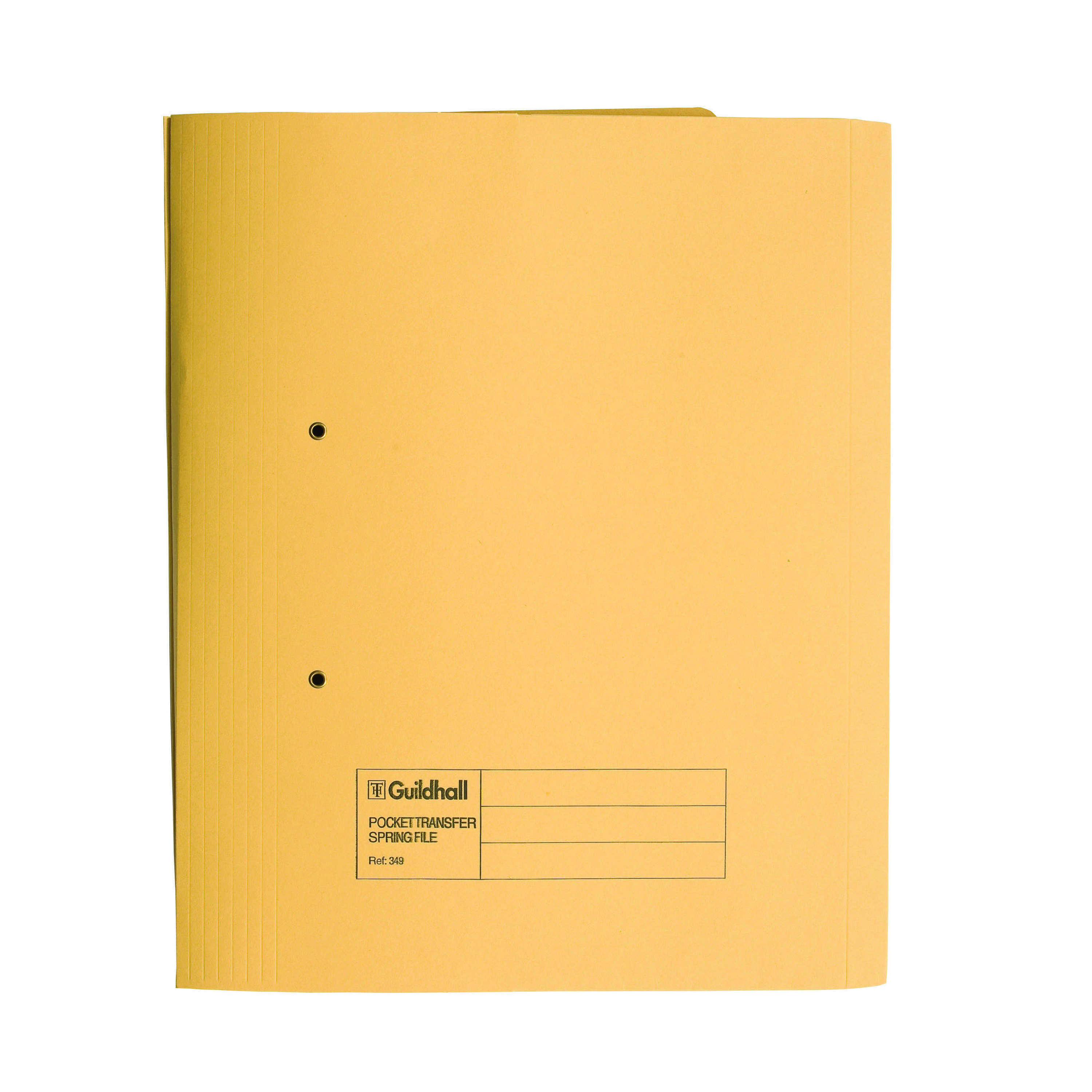 Exacompta+Guildhall+Heavyweight+Transfer+Spiral+Pocket+File+Foolscap+Yellow+%28Pack+of+25%29+211%2F6003