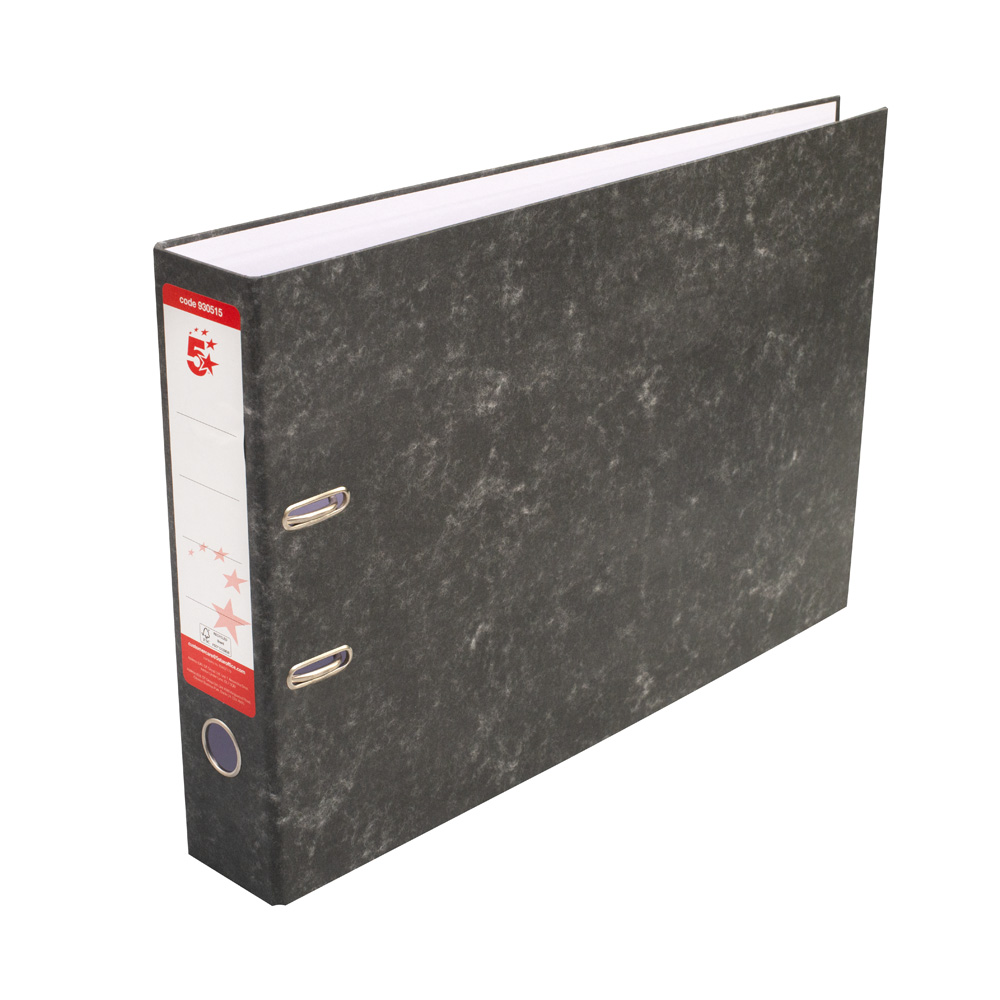 5+Star+Office+Oblong+Lever+Arch+File+A3+Cloud+%28Pack+of+2%29