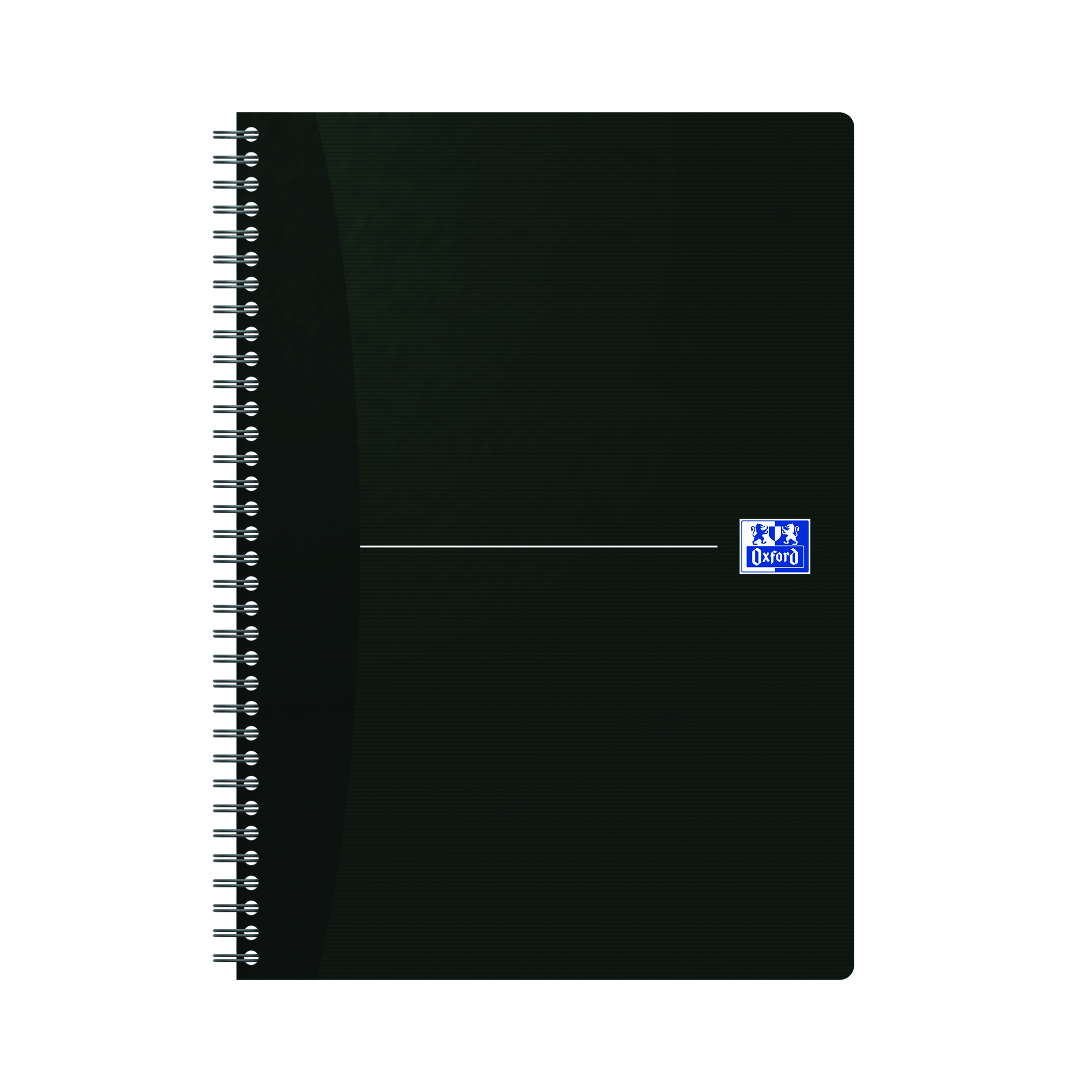 Oxford+Card+Cover+Wirebound+Notebook+A4+Black+%285+Pack%29+100102931